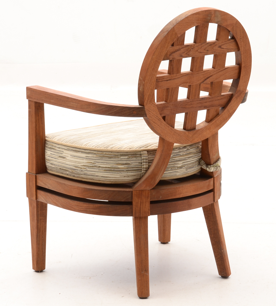 Solid Teak Wood "Portico" Patio Furniture By McGuire