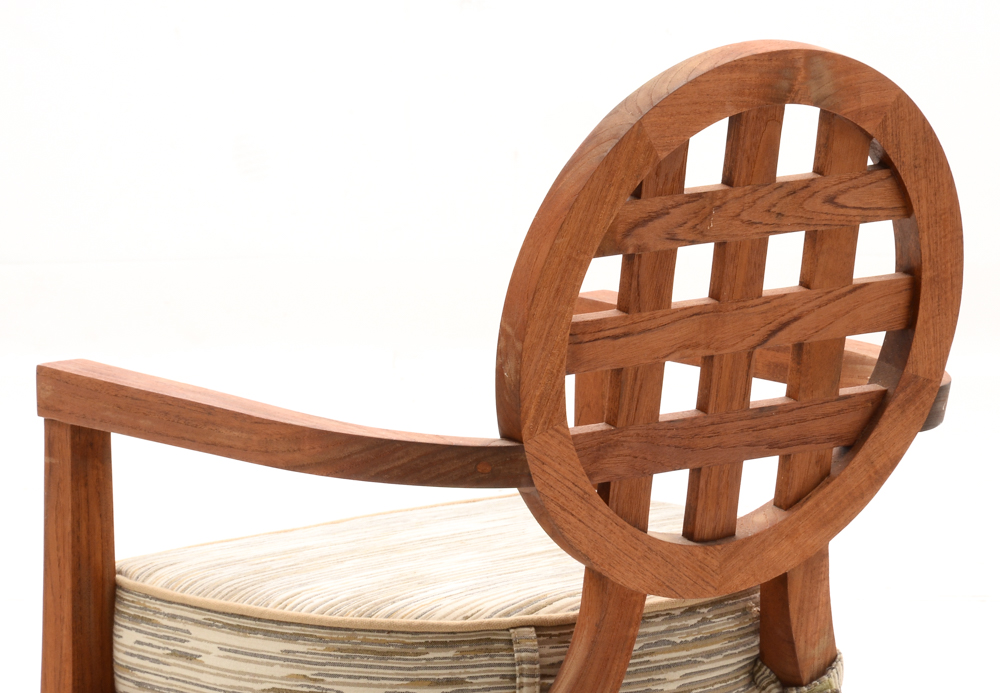Solid Teak Wood "Portico" Patio Furniture By McGuire