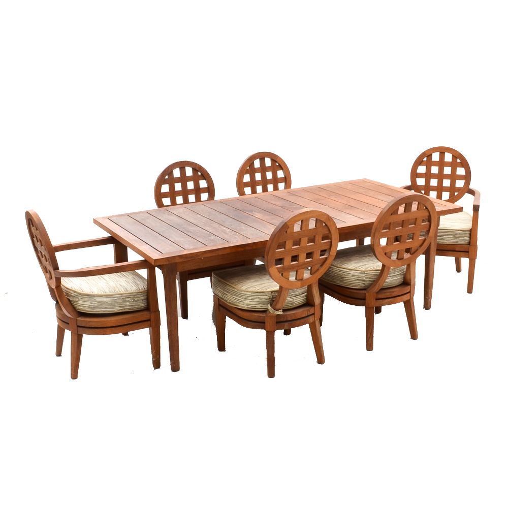 Solid Teak "Portico" Patio Furniture By McGuire