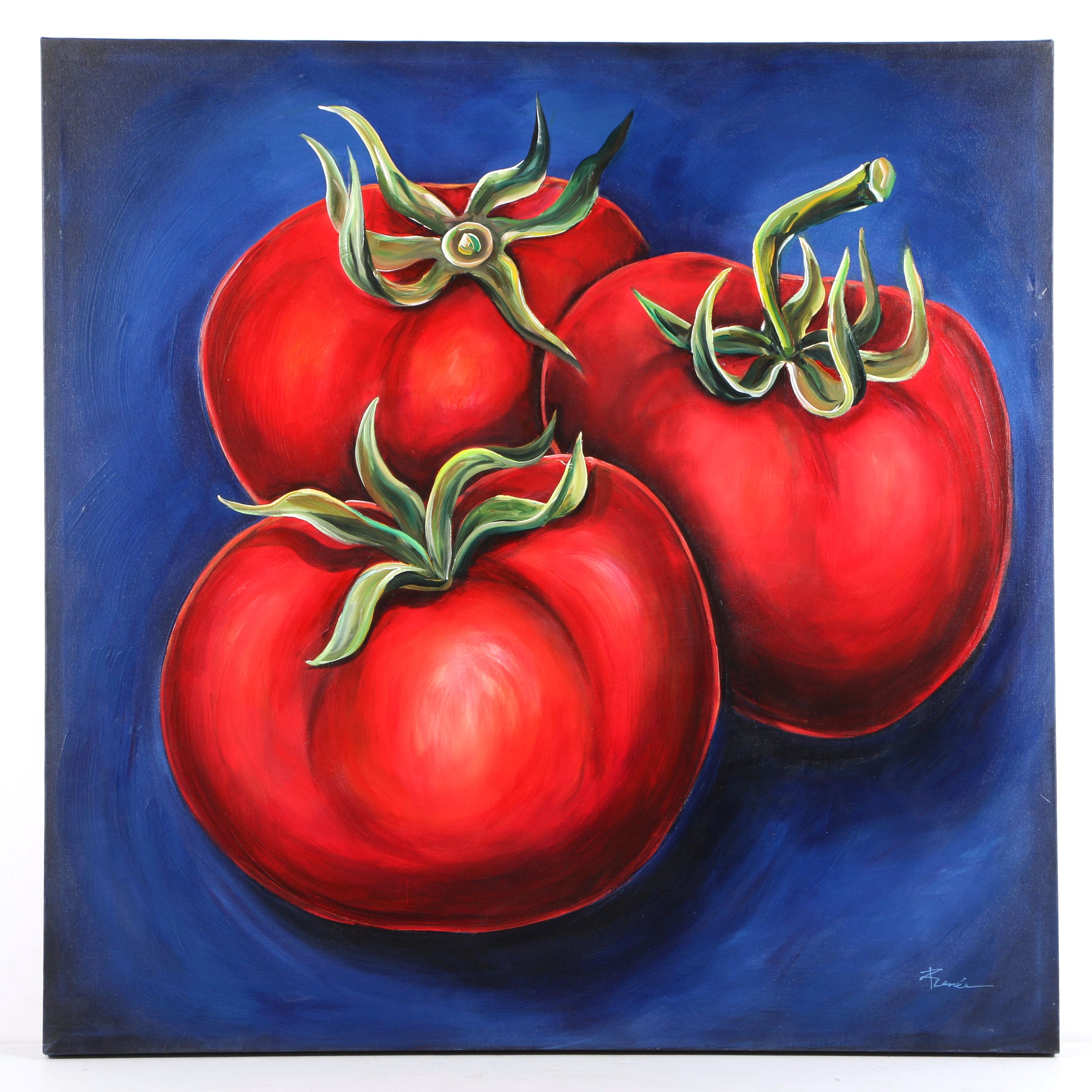 Renee Oil Painting of Tomatoes