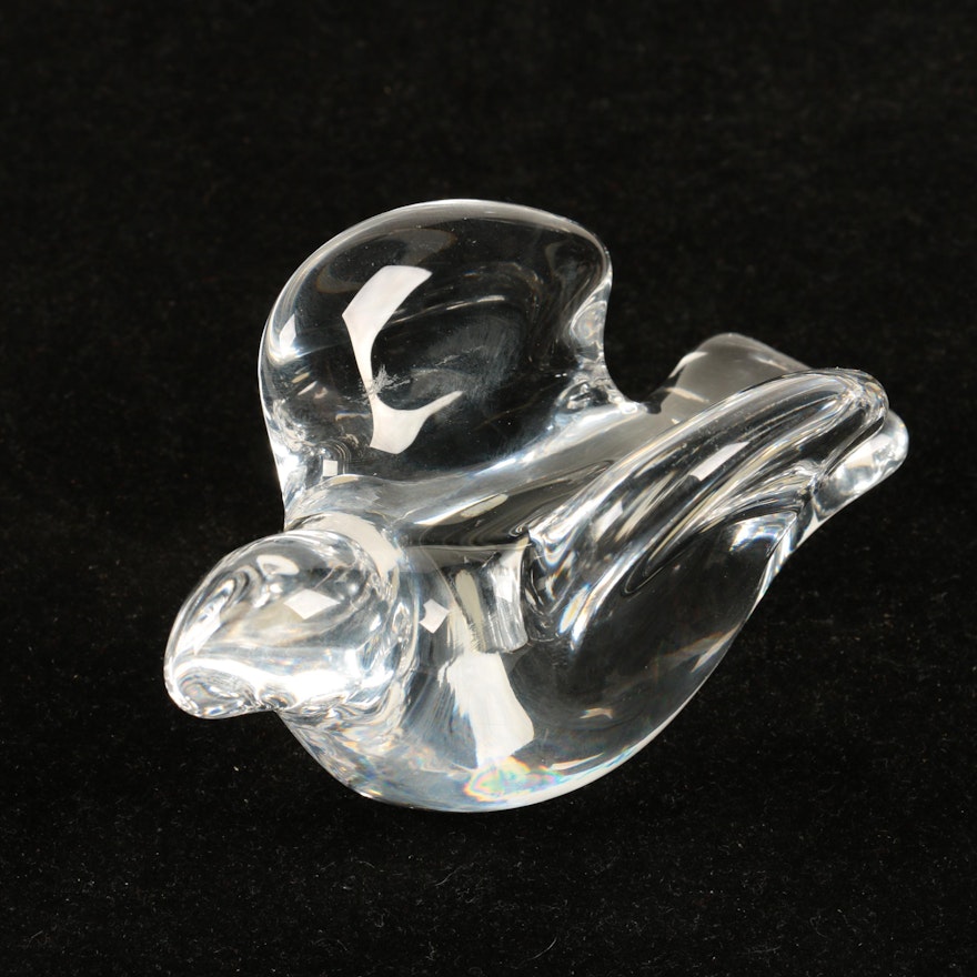 Orrefors Crystal Bird Figurine