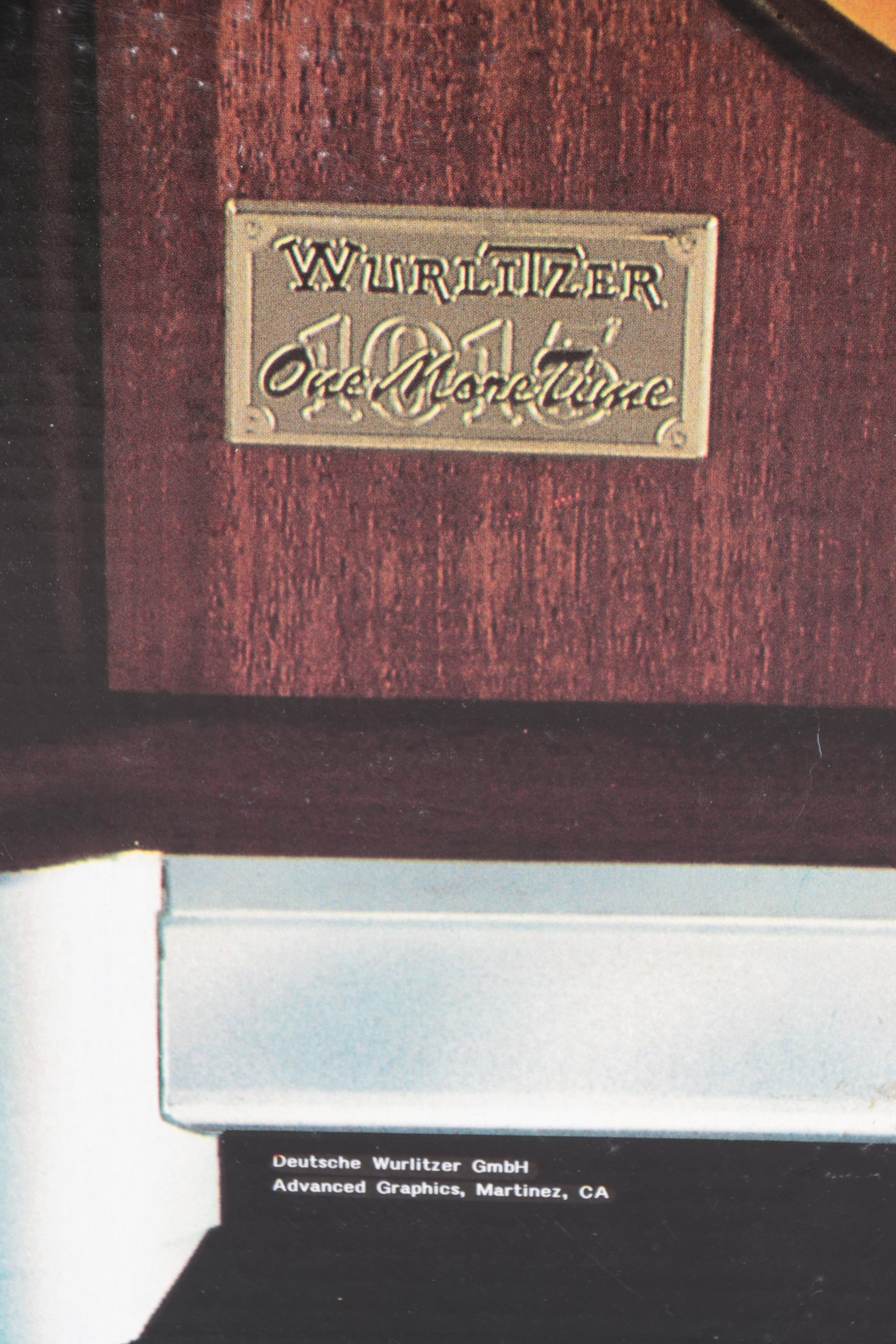 Wurlitzer Jukebox Cardboard Cutout