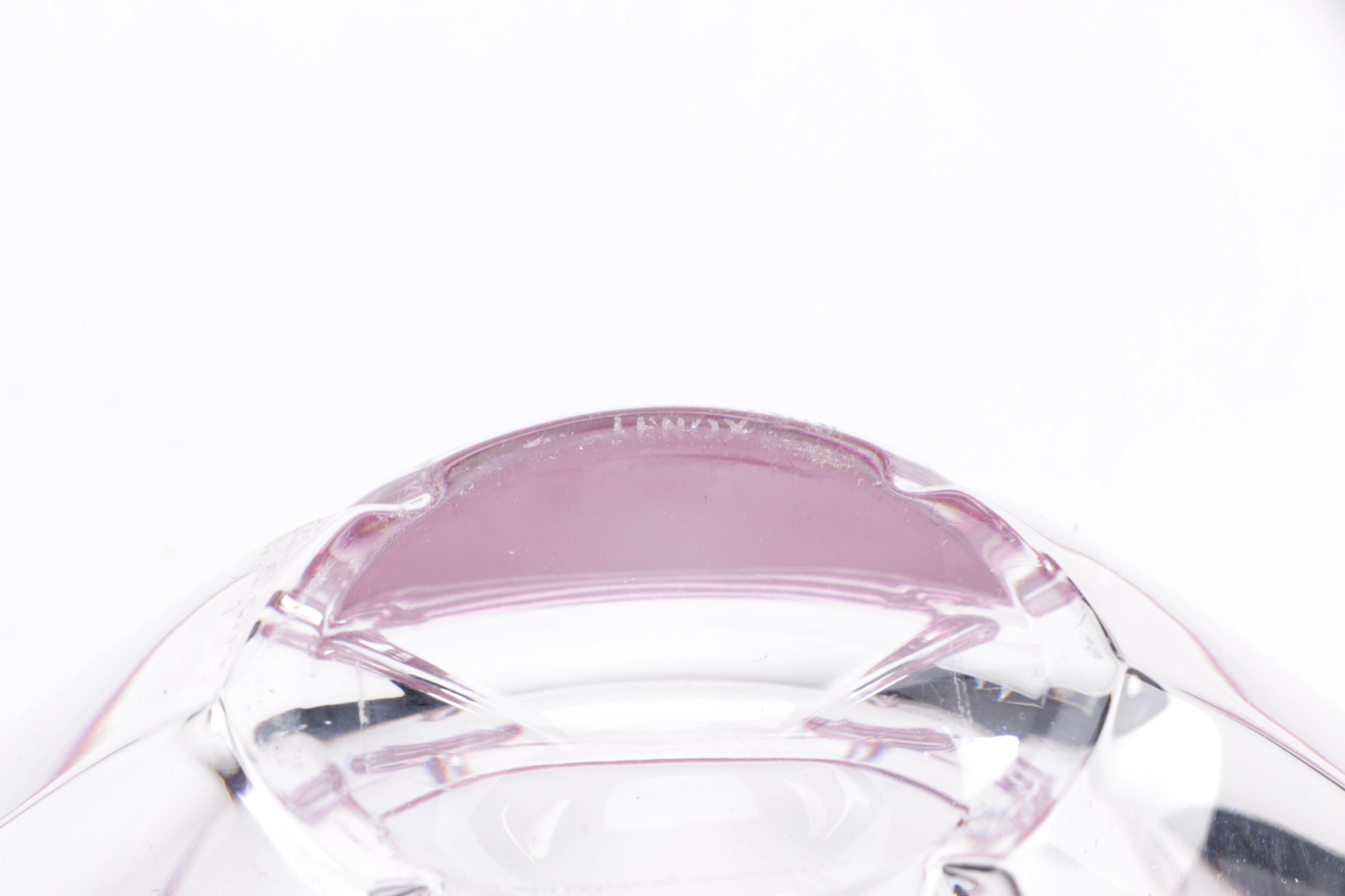 Opaline Glass Compote and Lenox Crystal Bowl