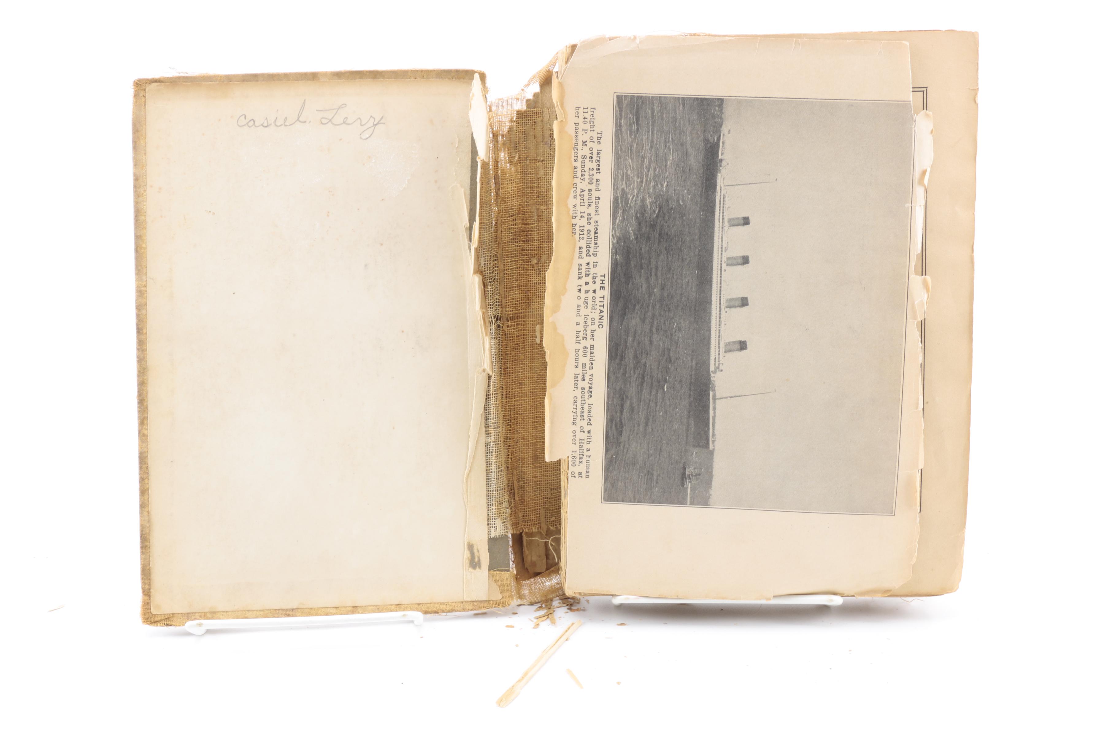 1912 "Sinking of the Titanic and Great Sea Disasters"