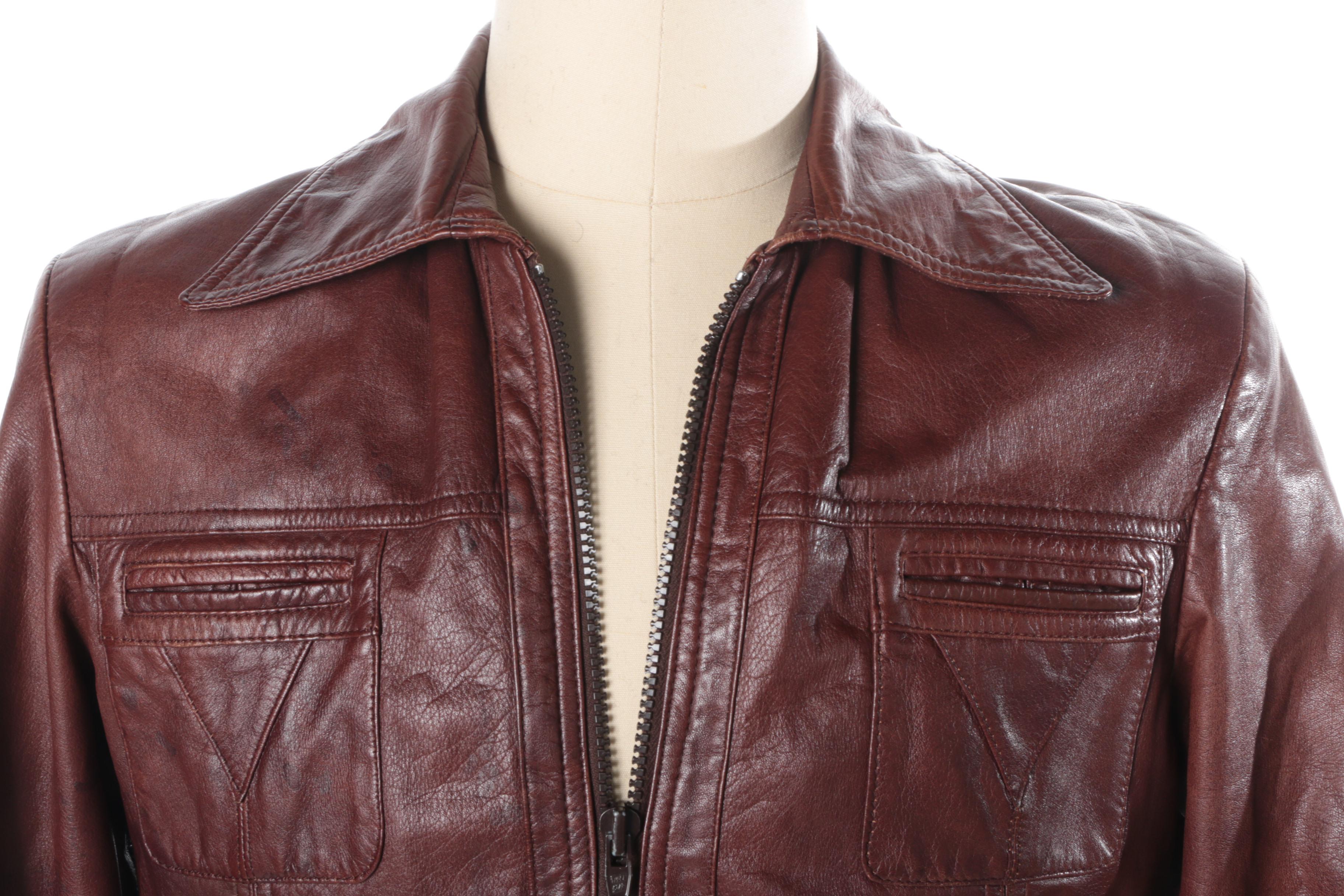 Men's Vintage Chess King Leather Jacket