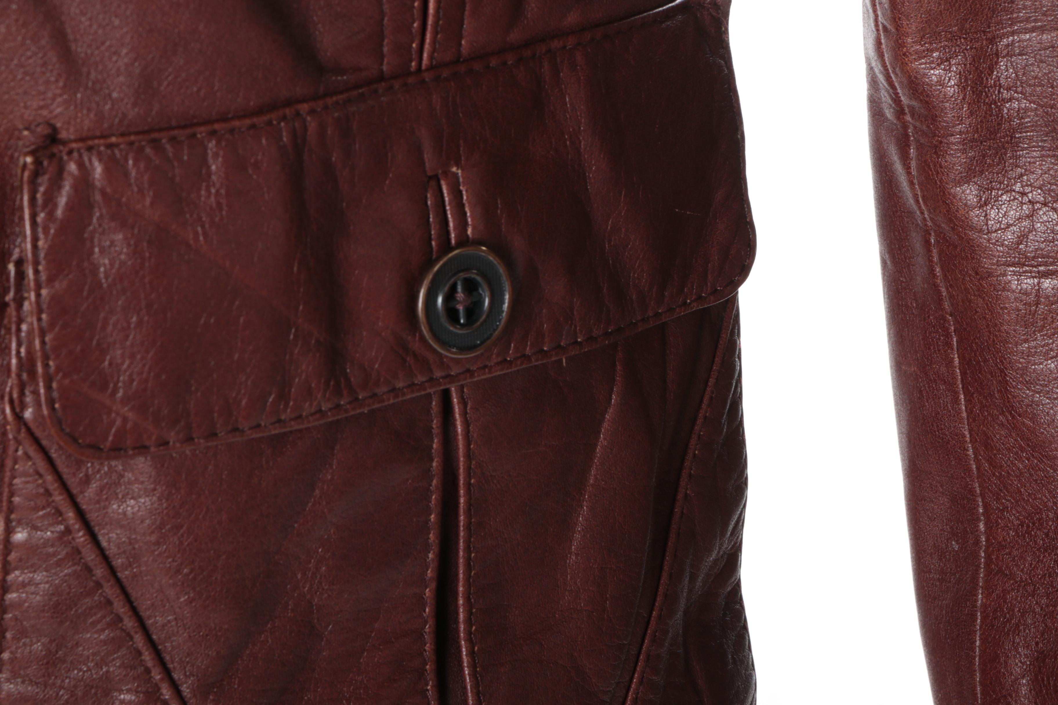 Men's Vintage Chess King Leather Jacket