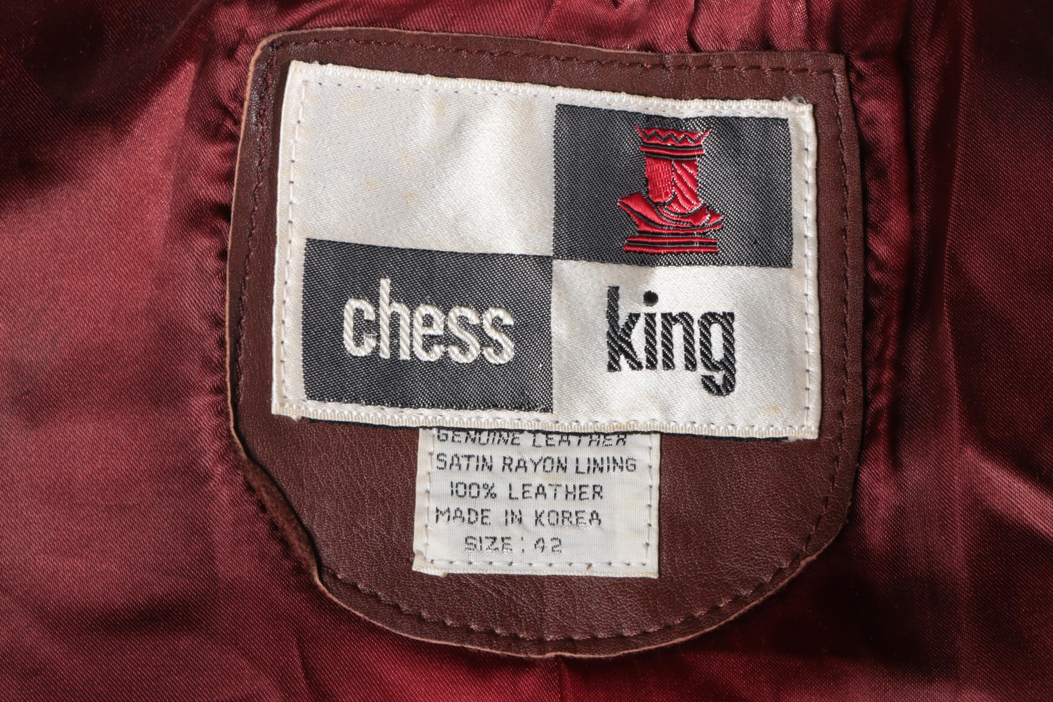 Men's Vintage Chess King Leather Jacket