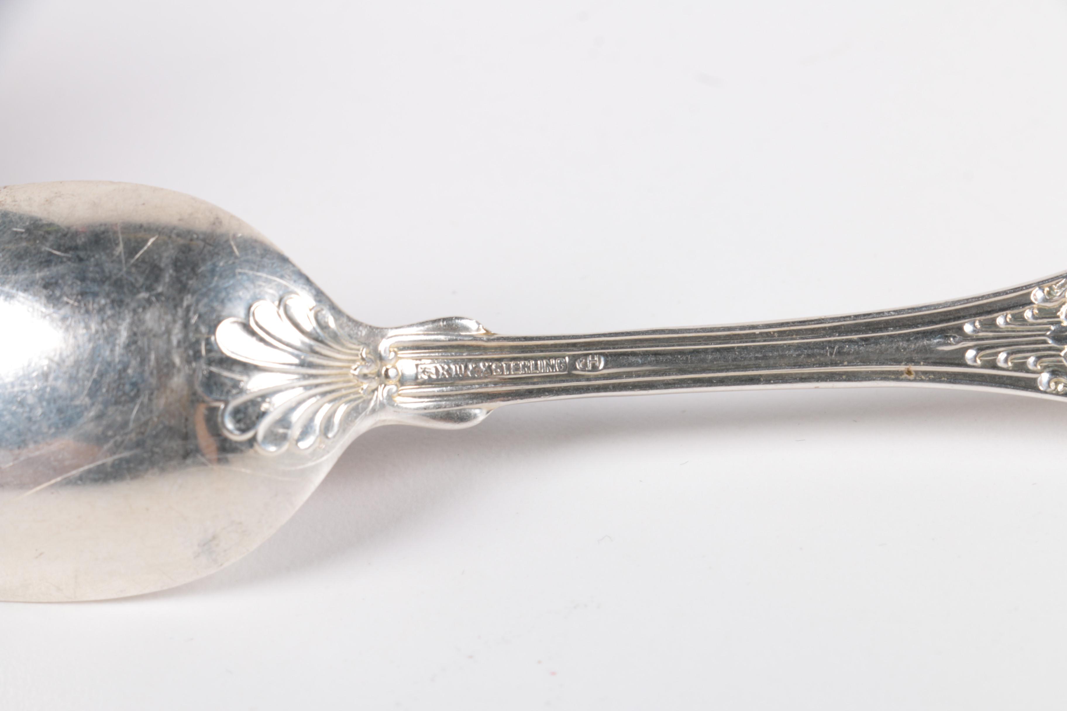 Gorham "King George" Sterling Silver Forks and Wallace & Sons "Kings" Spoons