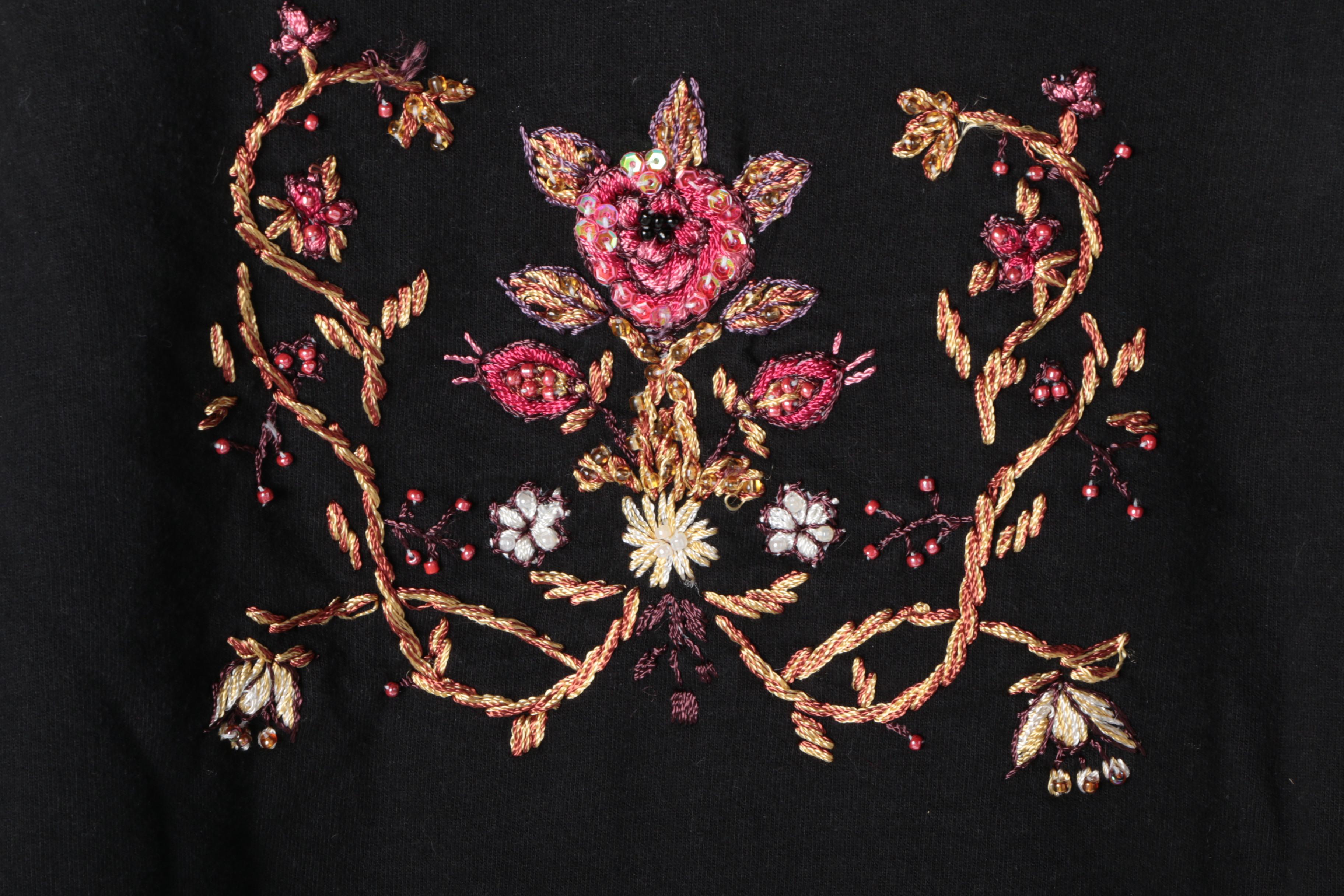 Women's Twisted Heart Black Cotton Sweatsuit