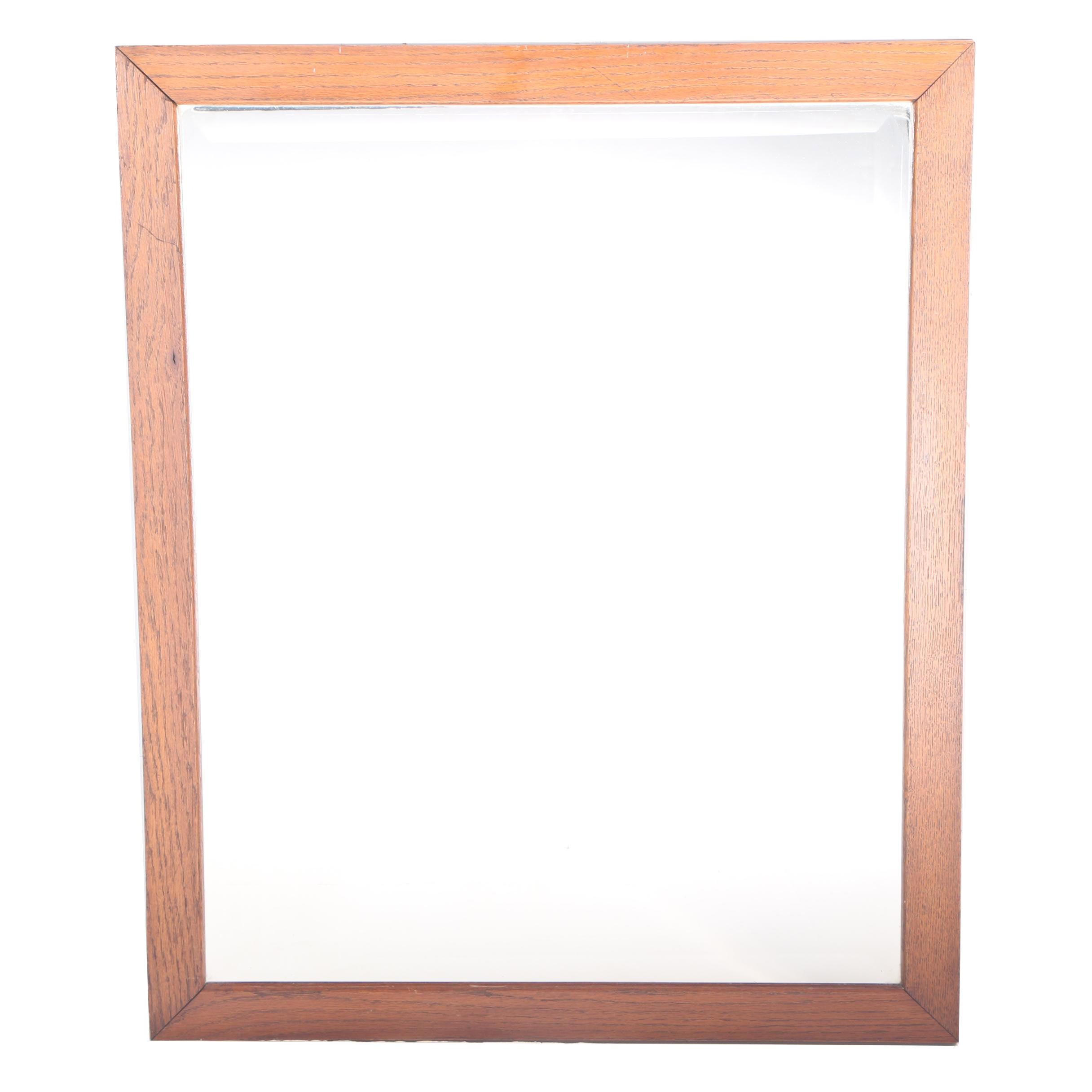 Vintage Oak Wall Mirror