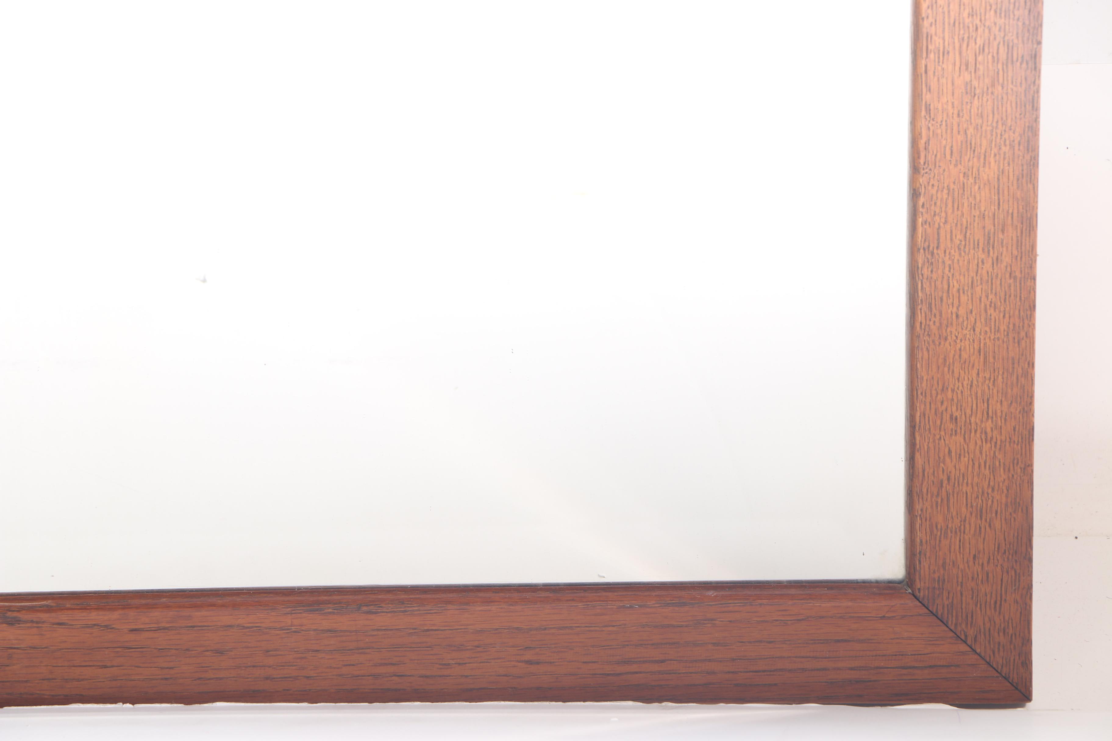 Vintage Oak Wall Mirror
