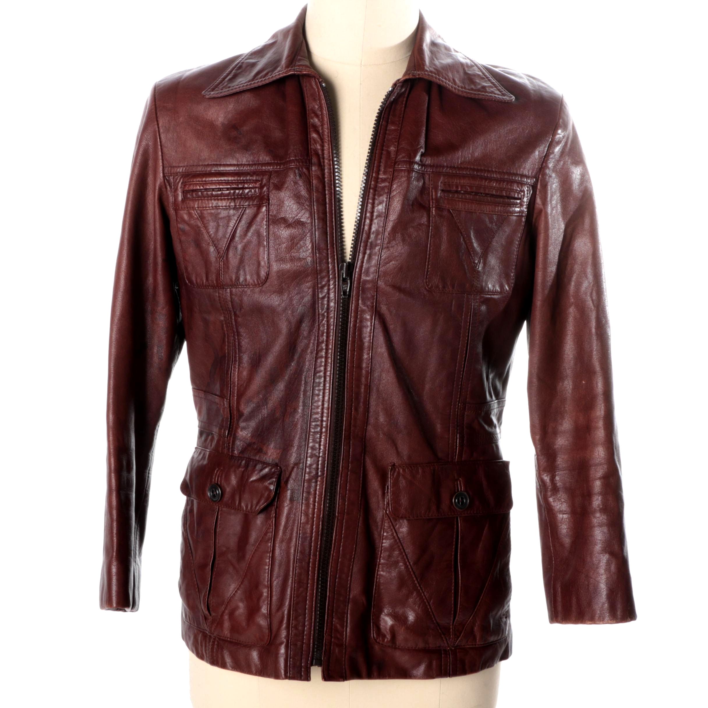 Men's Vintage Chess King Leather Jacket