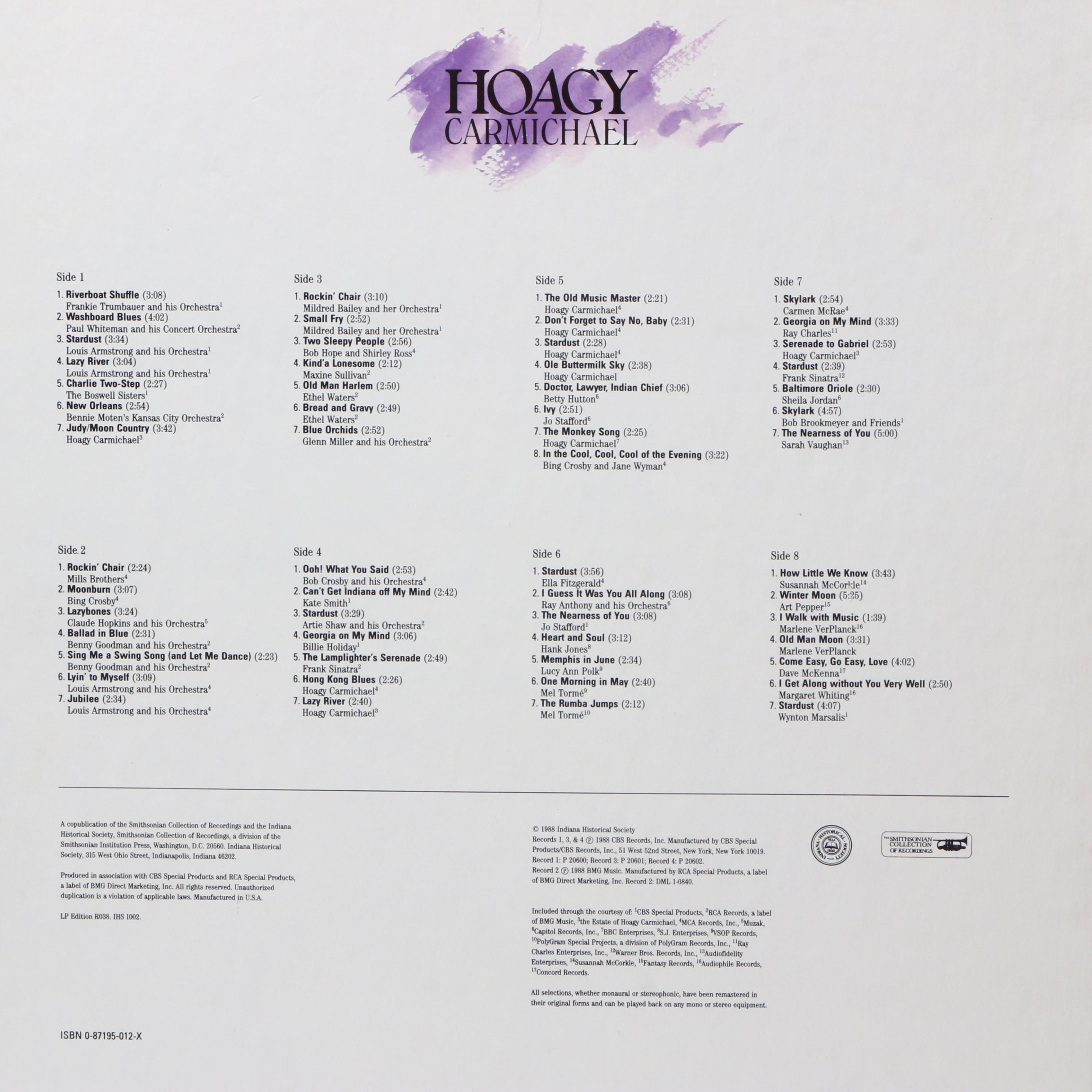 Swing Era LP Record Boxed Sets with Hoagy Carmichael