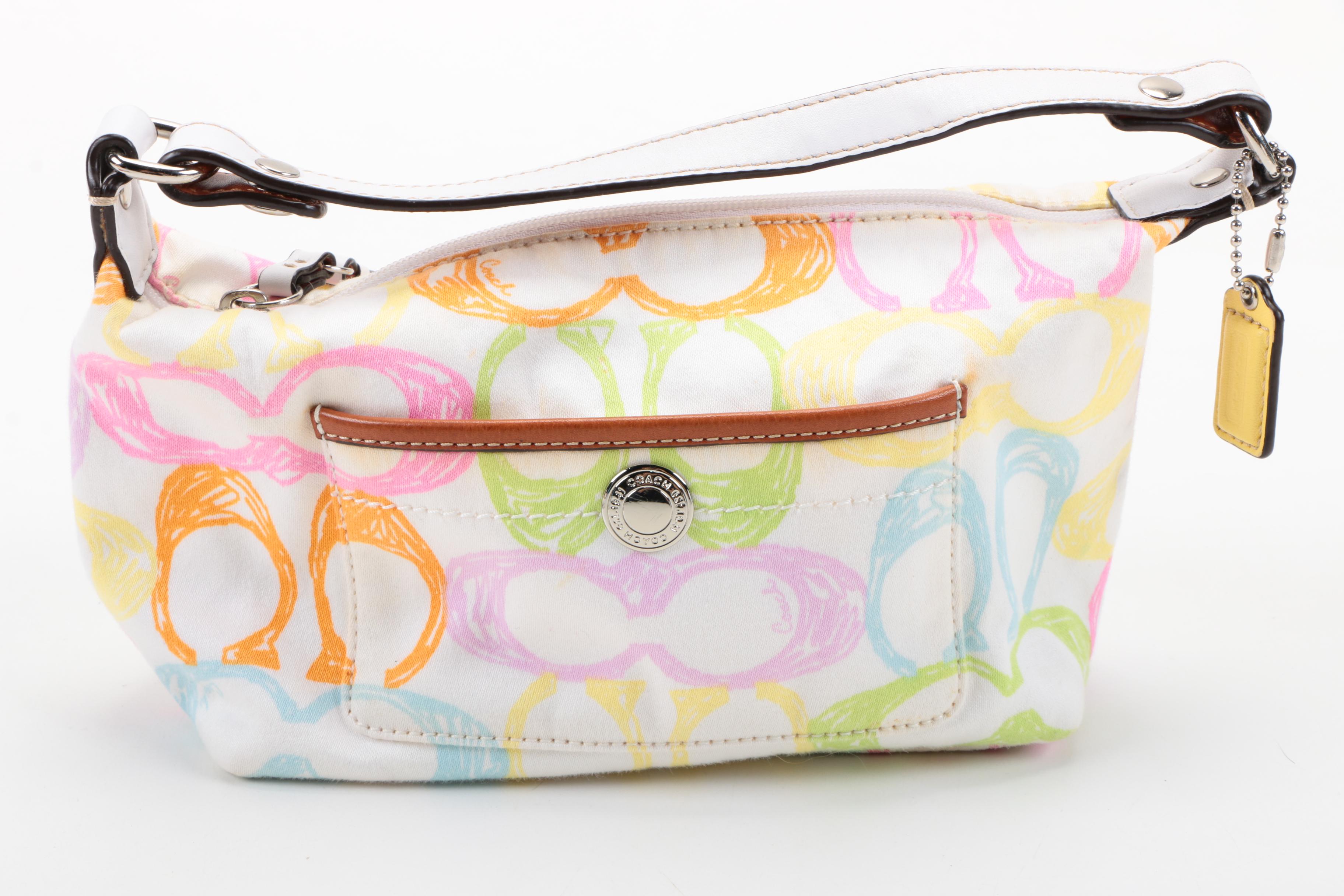 Coach Signature Scribble Demi Pouchette and Leather Wristlets