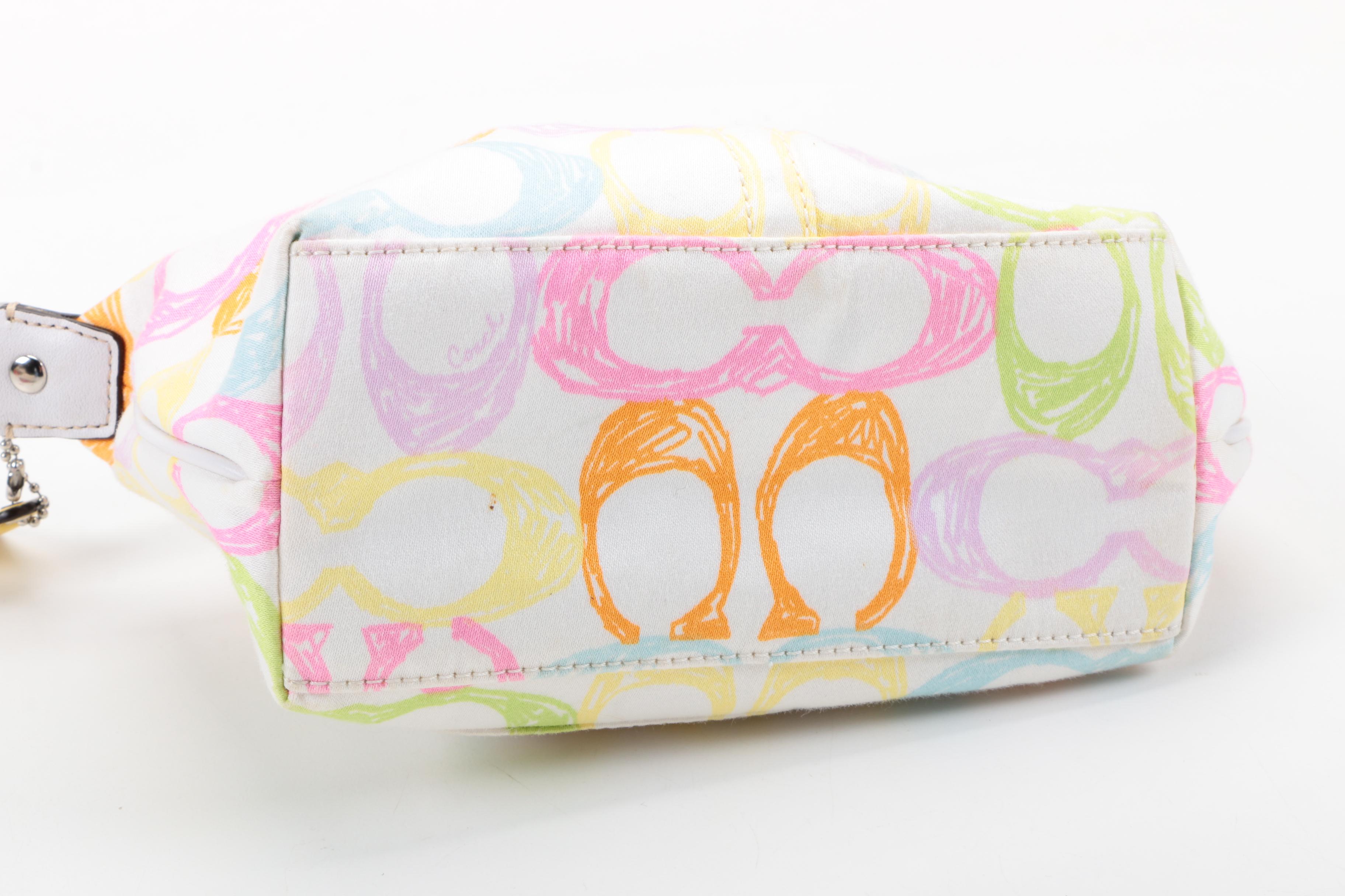 Coach Signature Scribble Demi Pouchette and Leather Wristlets