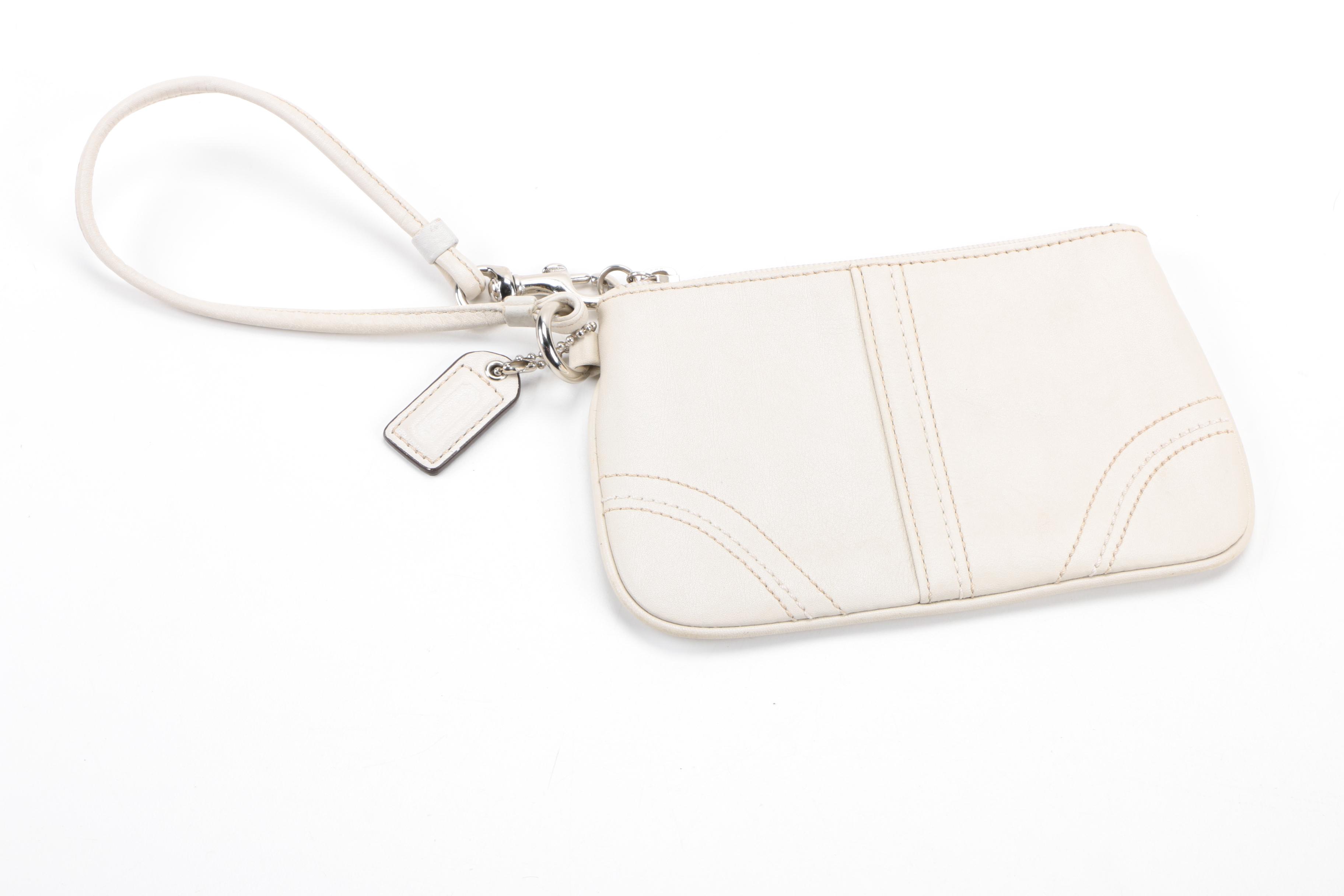 Coach Signature Scribble Demi Pouchette and Leather Wristlets
