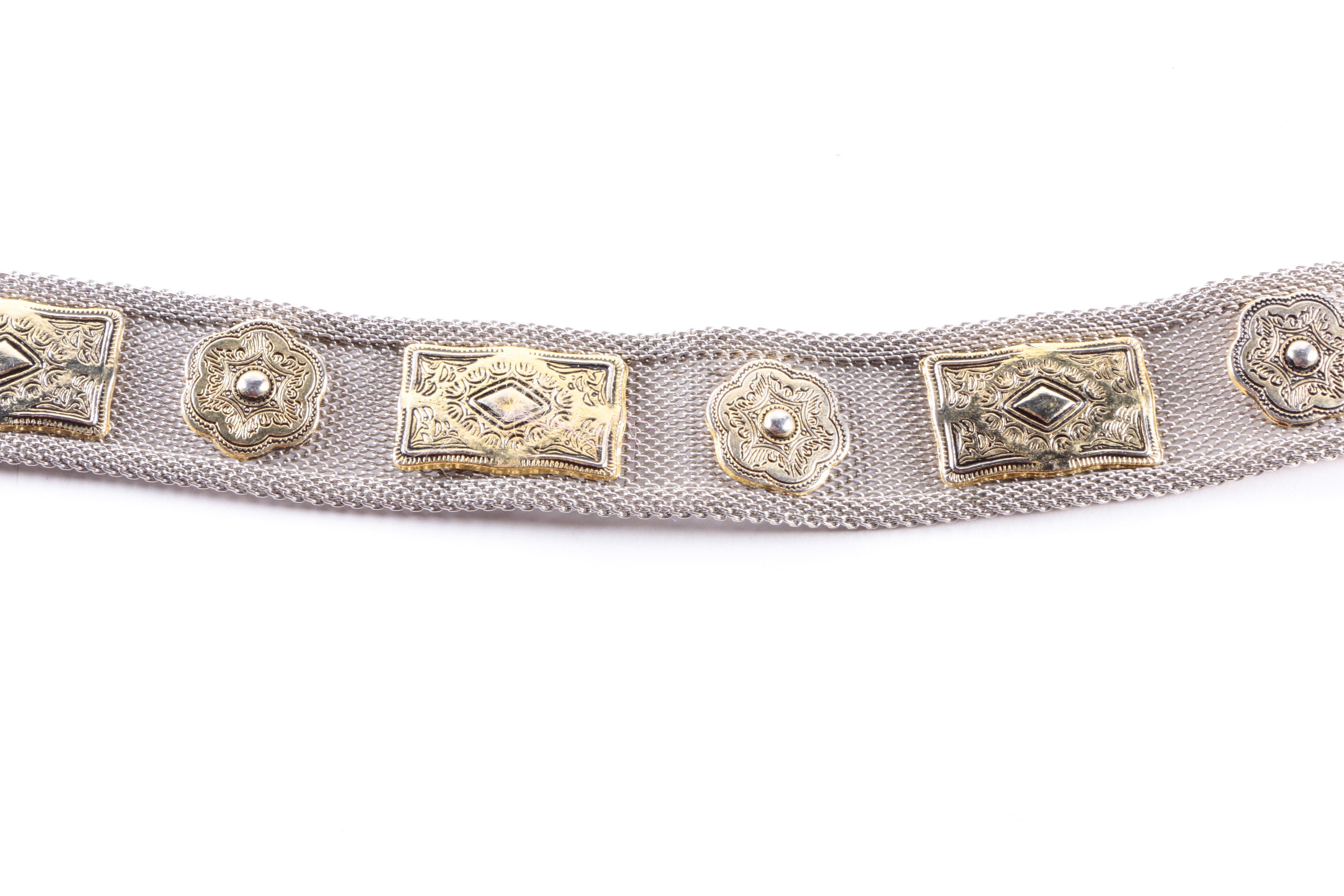 Women's Metal, Snakeskin and Leather Belts Including Brighton