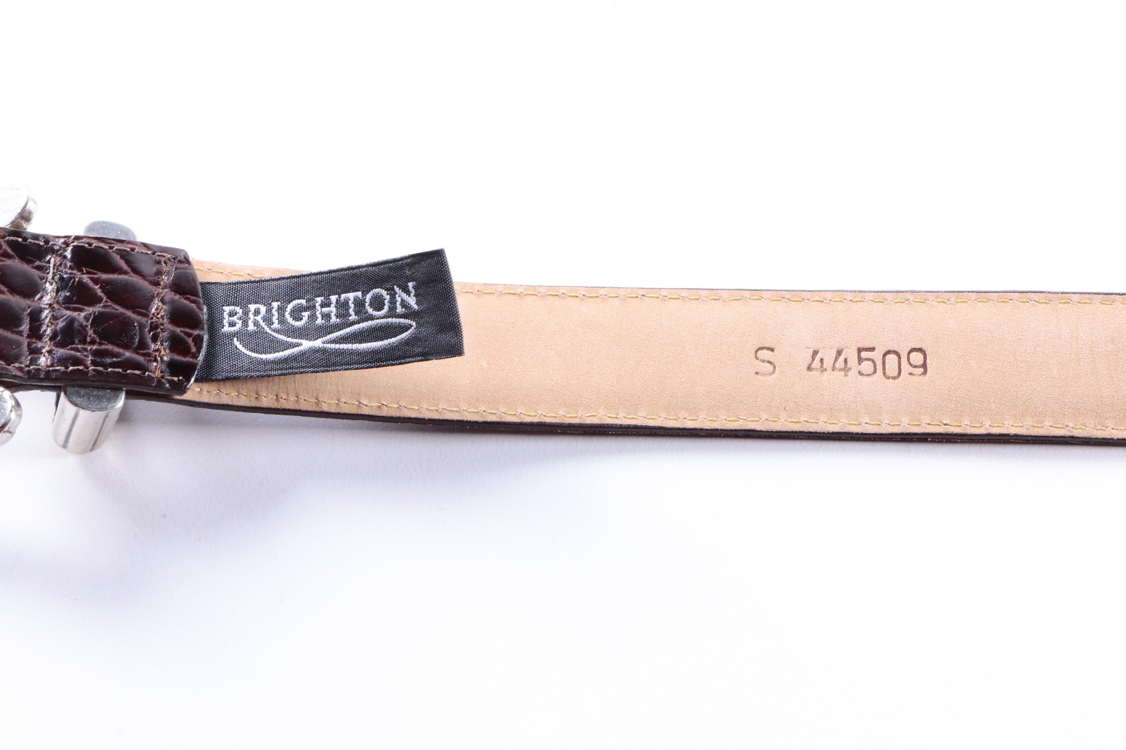 Women's Metal, Snakeskin and Leather Belts Including Brighton