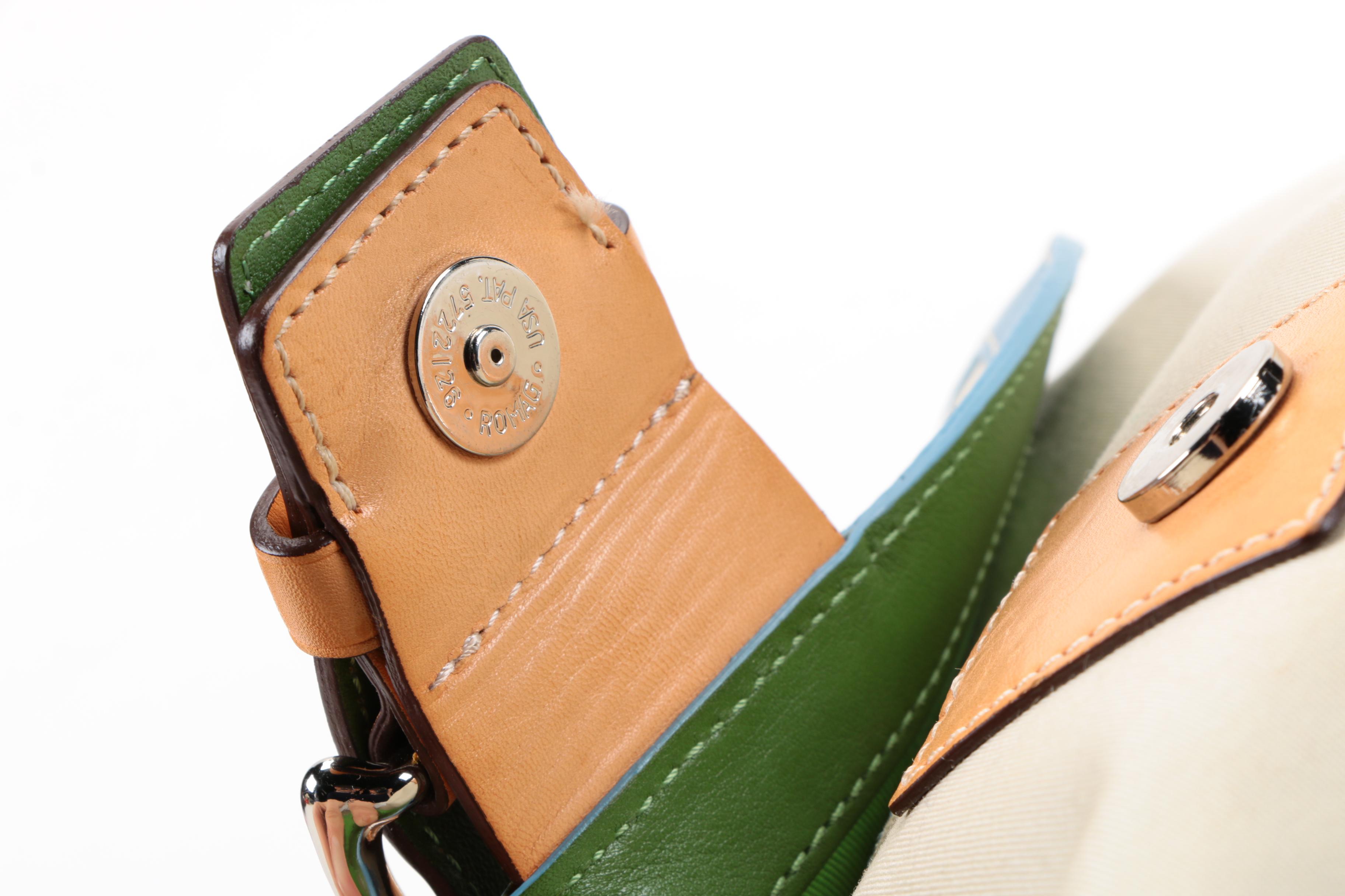 Coach Daisy Canvas Purse with Leather Trim