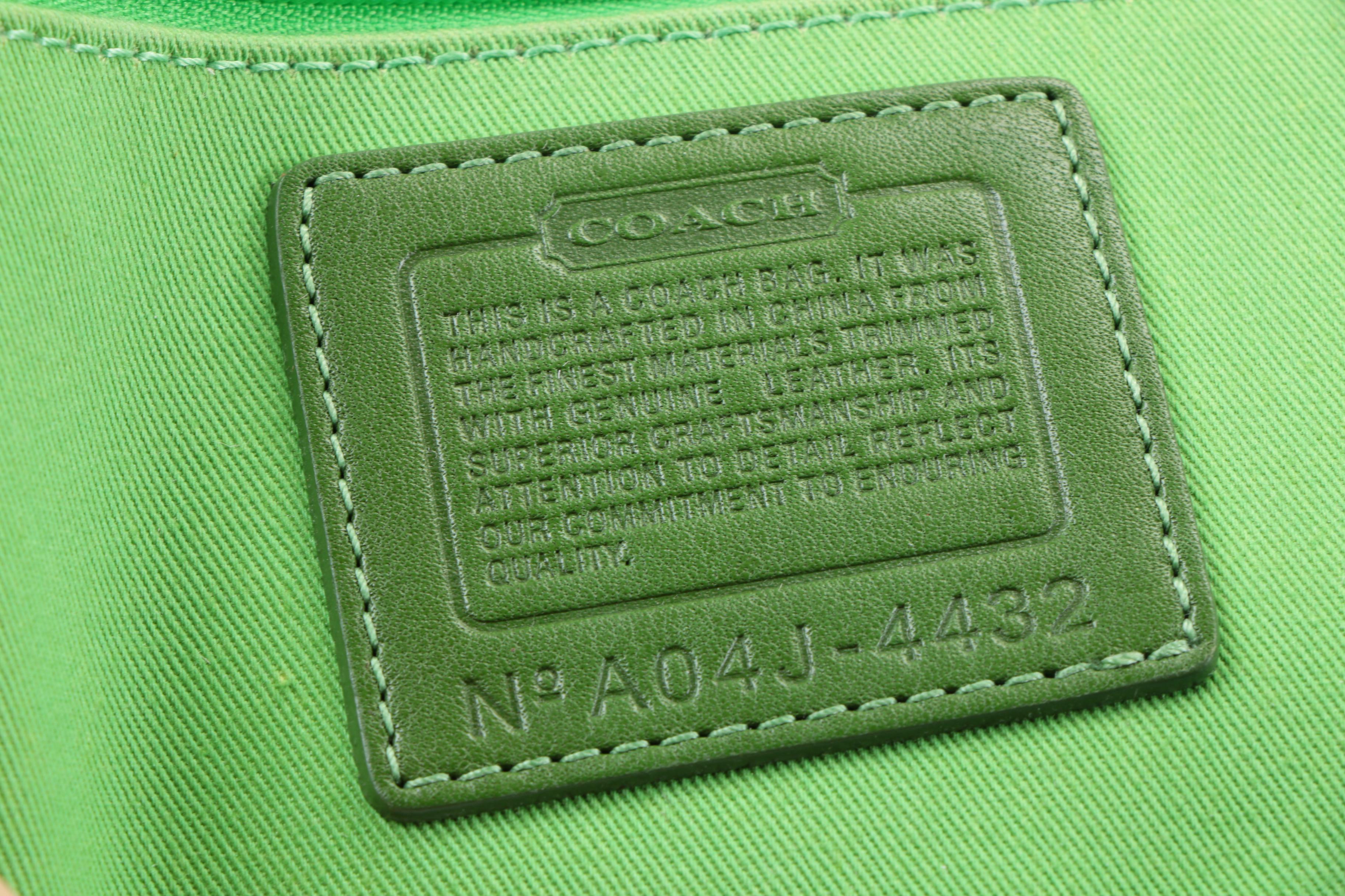 Coach Daisy Canvas Purse with Leather Trim