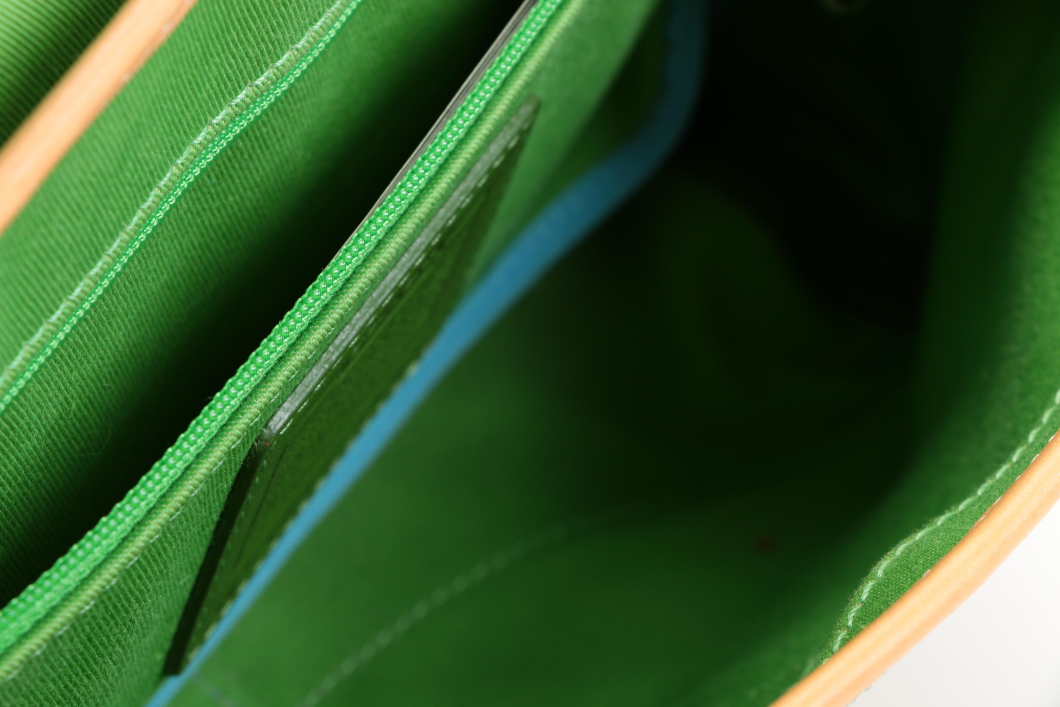 Coach Daisy Canvas Purse with Leather Trim