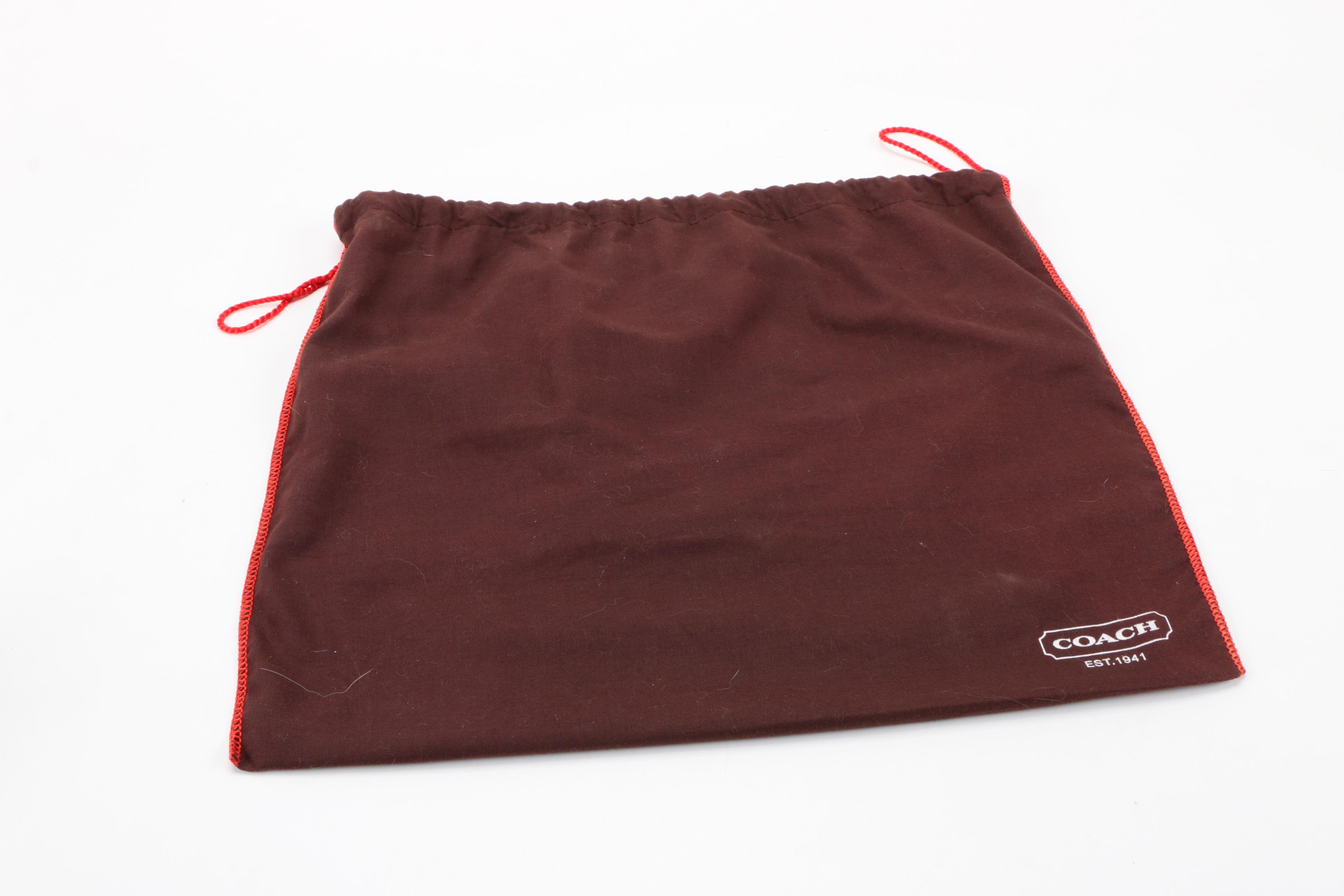 Coach Daisy Canvas Purse with Leather Trim