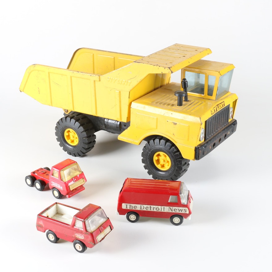 Tonka Vehicles and Nylint Dump Truck