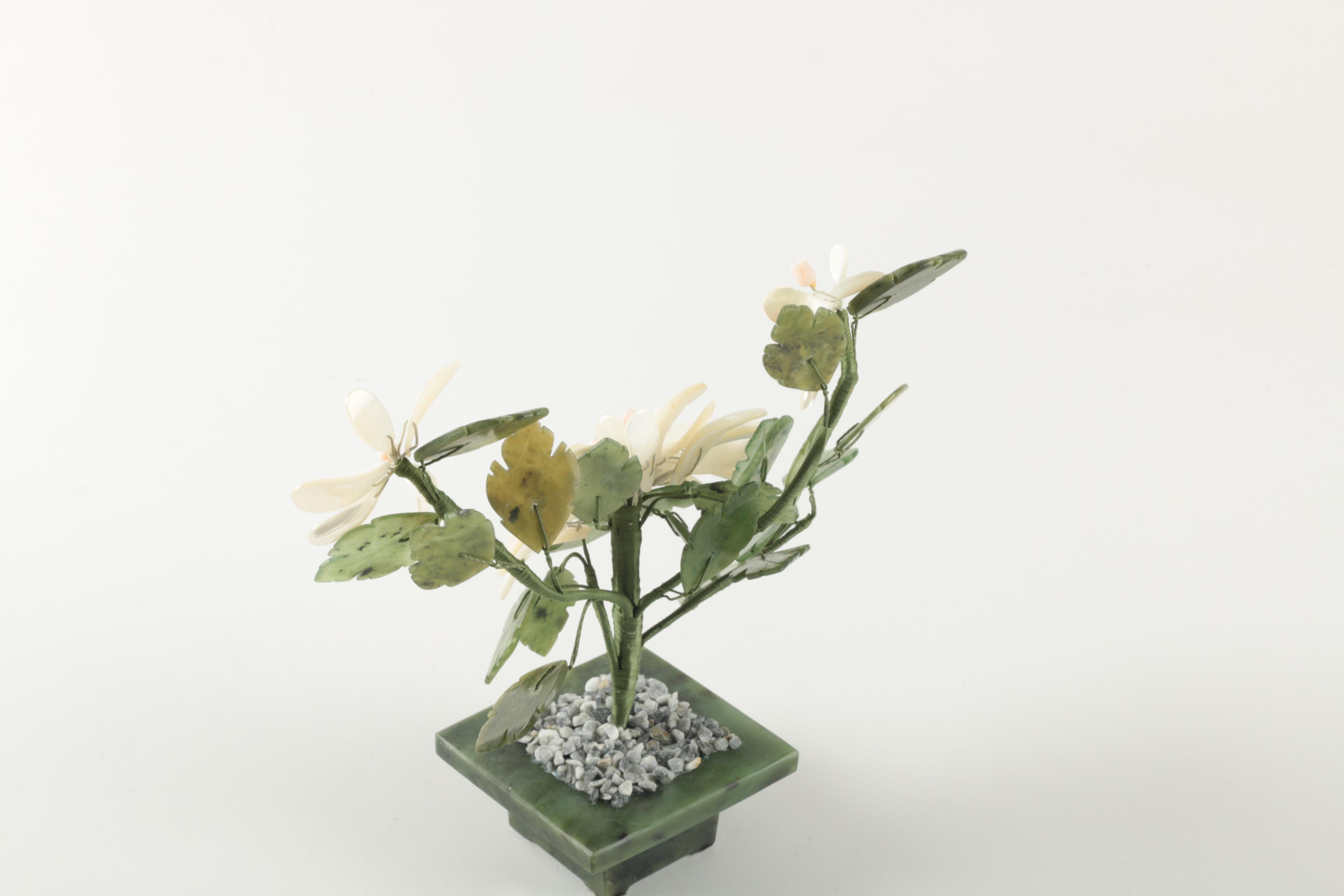 Serpentine and Mother of Pearl Flowering Tree