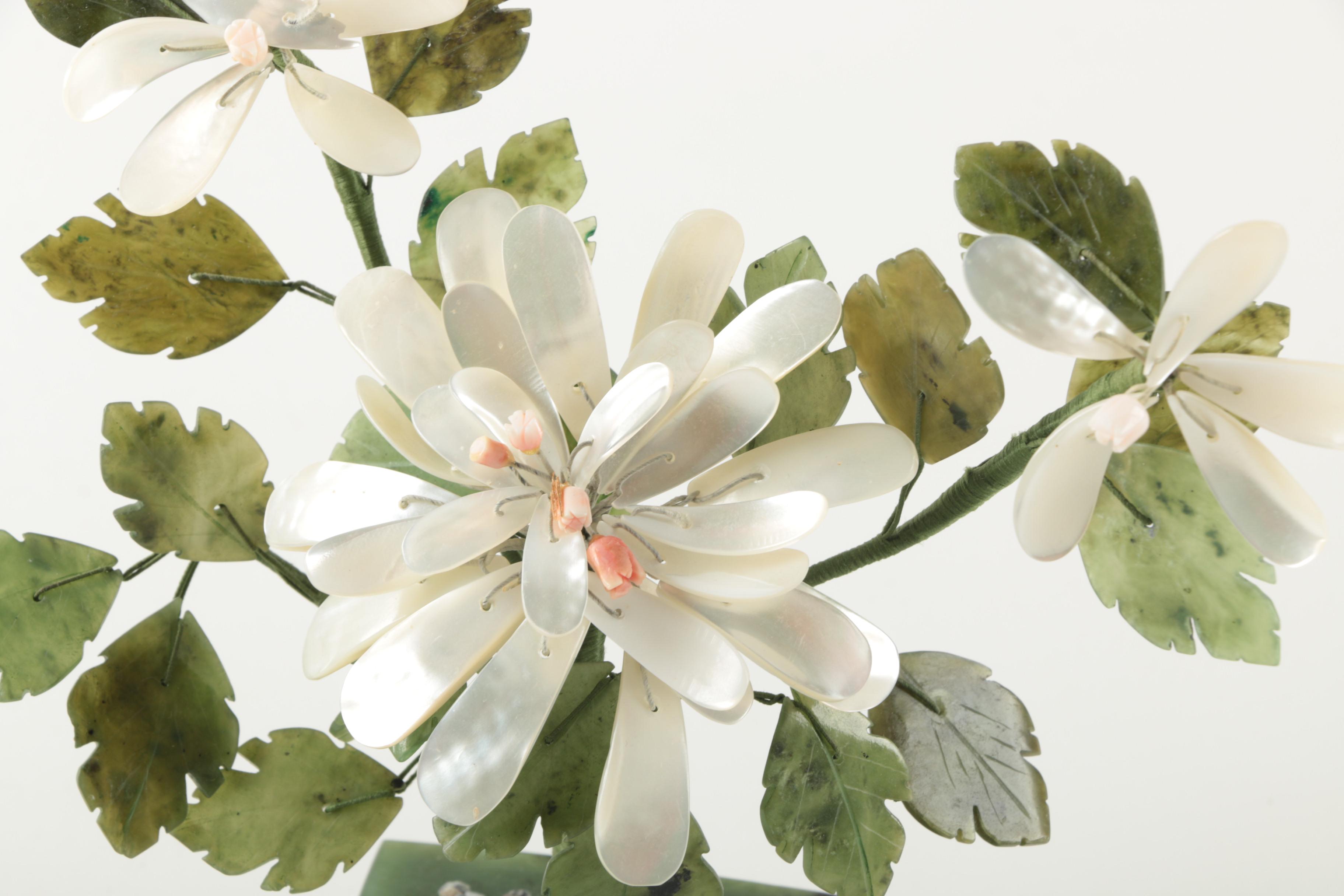 Serpentine and Mother of Pearl Flowering Tree