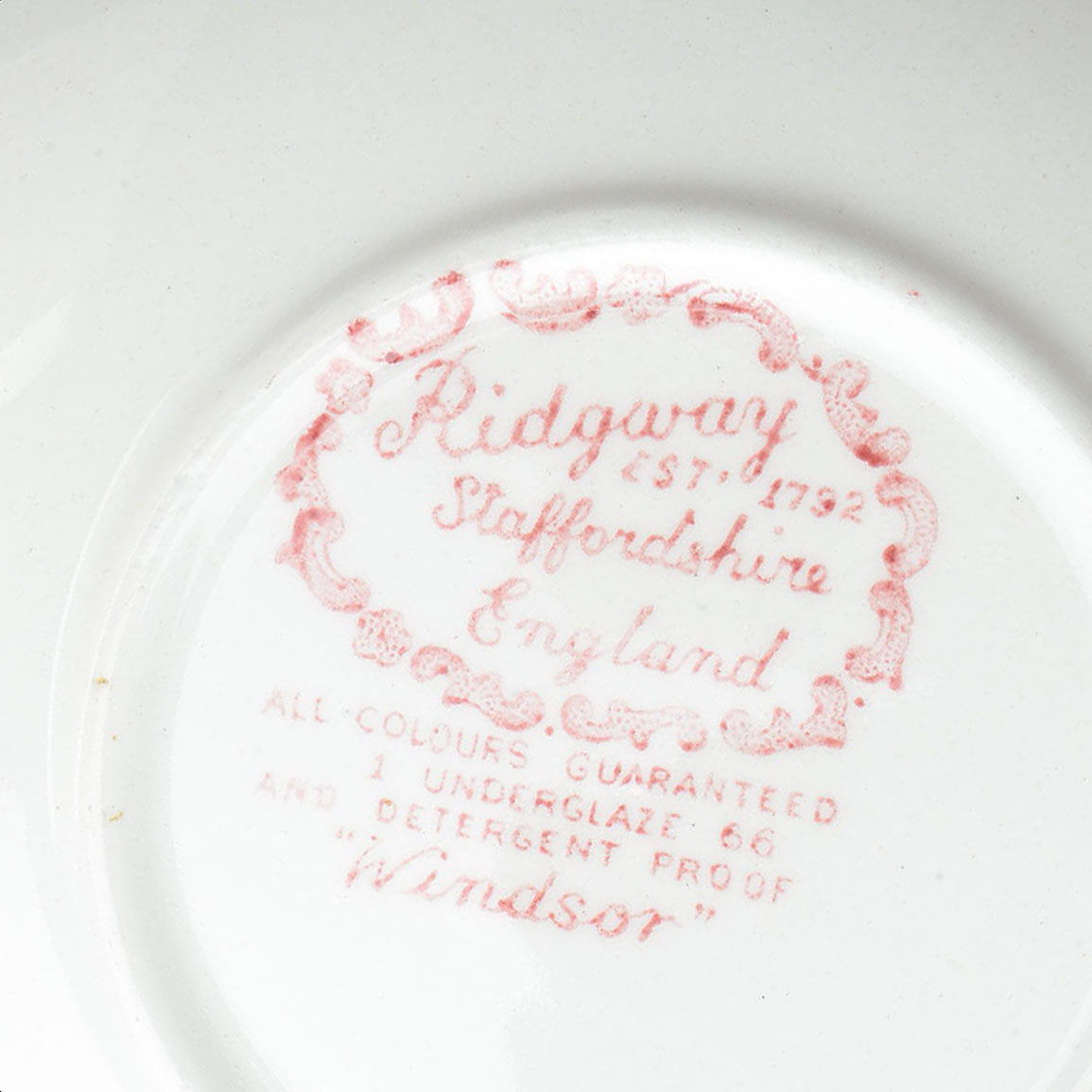 Mixed Collection of Pink Transfereare China including Rideway "Windsor"