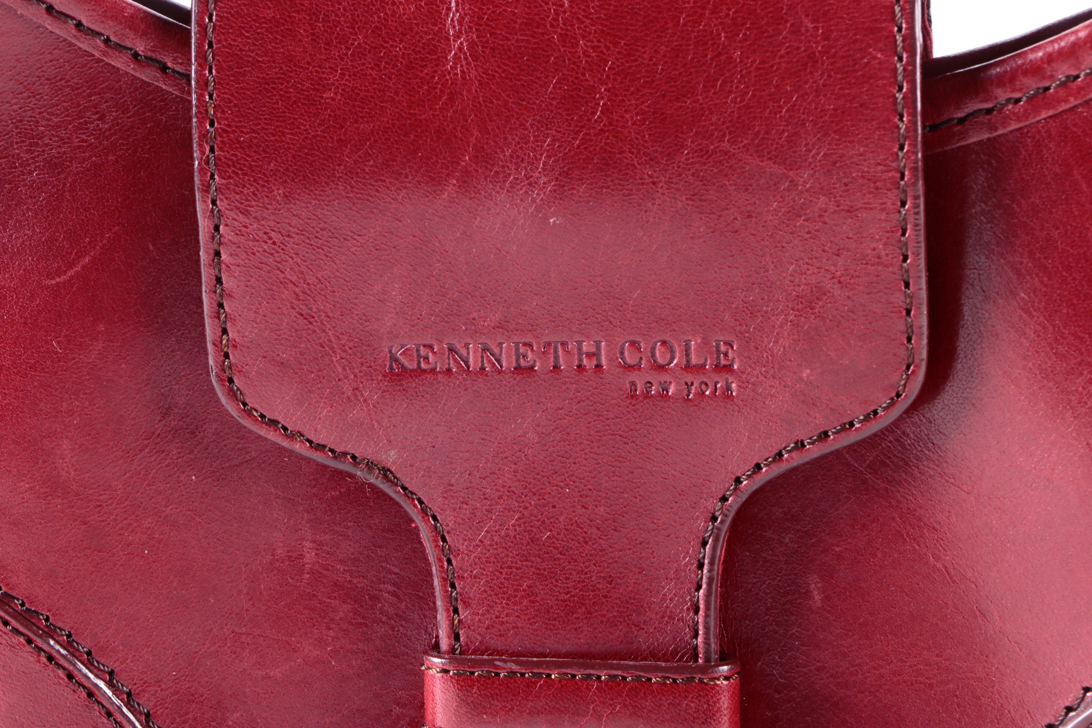 Kenneth Cole Red Leather Handbag