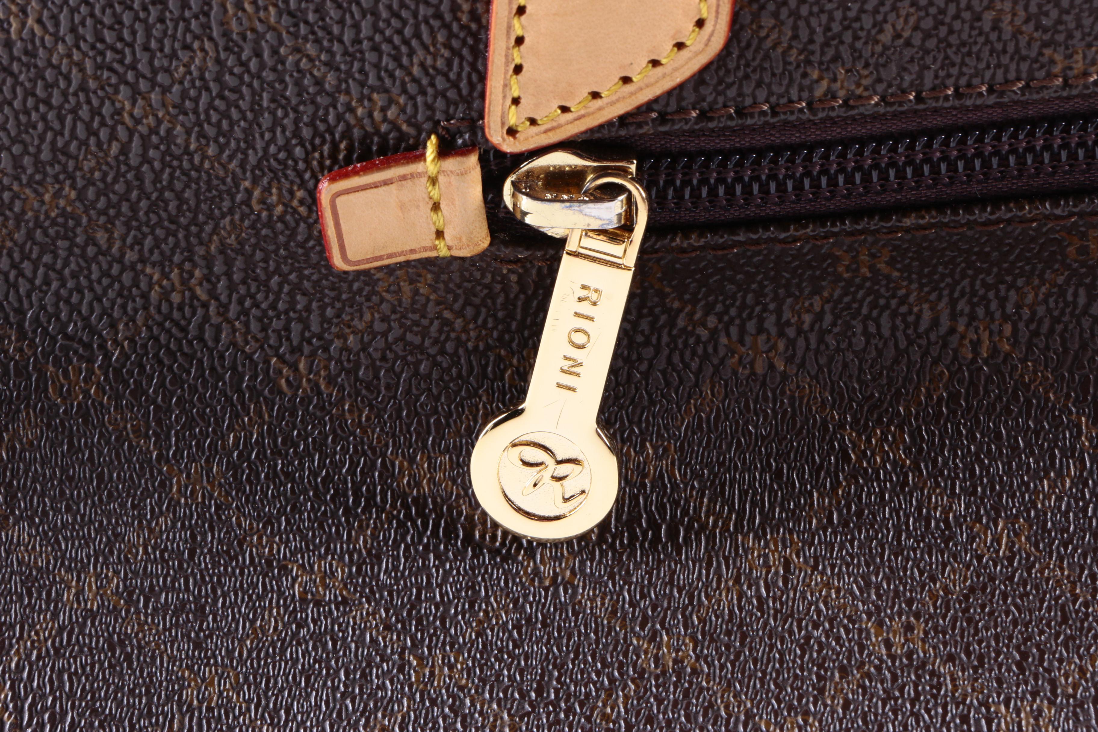 Rioni Canvas and Leather Handbag