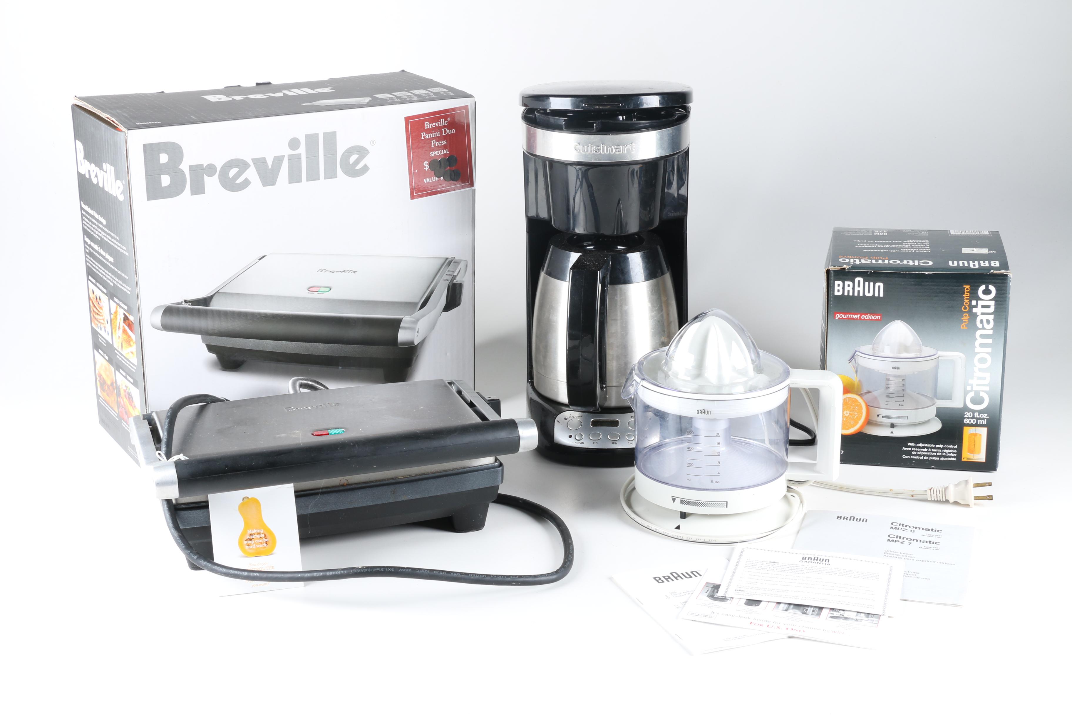 Breville, Braun, & Cuisinart Appliances