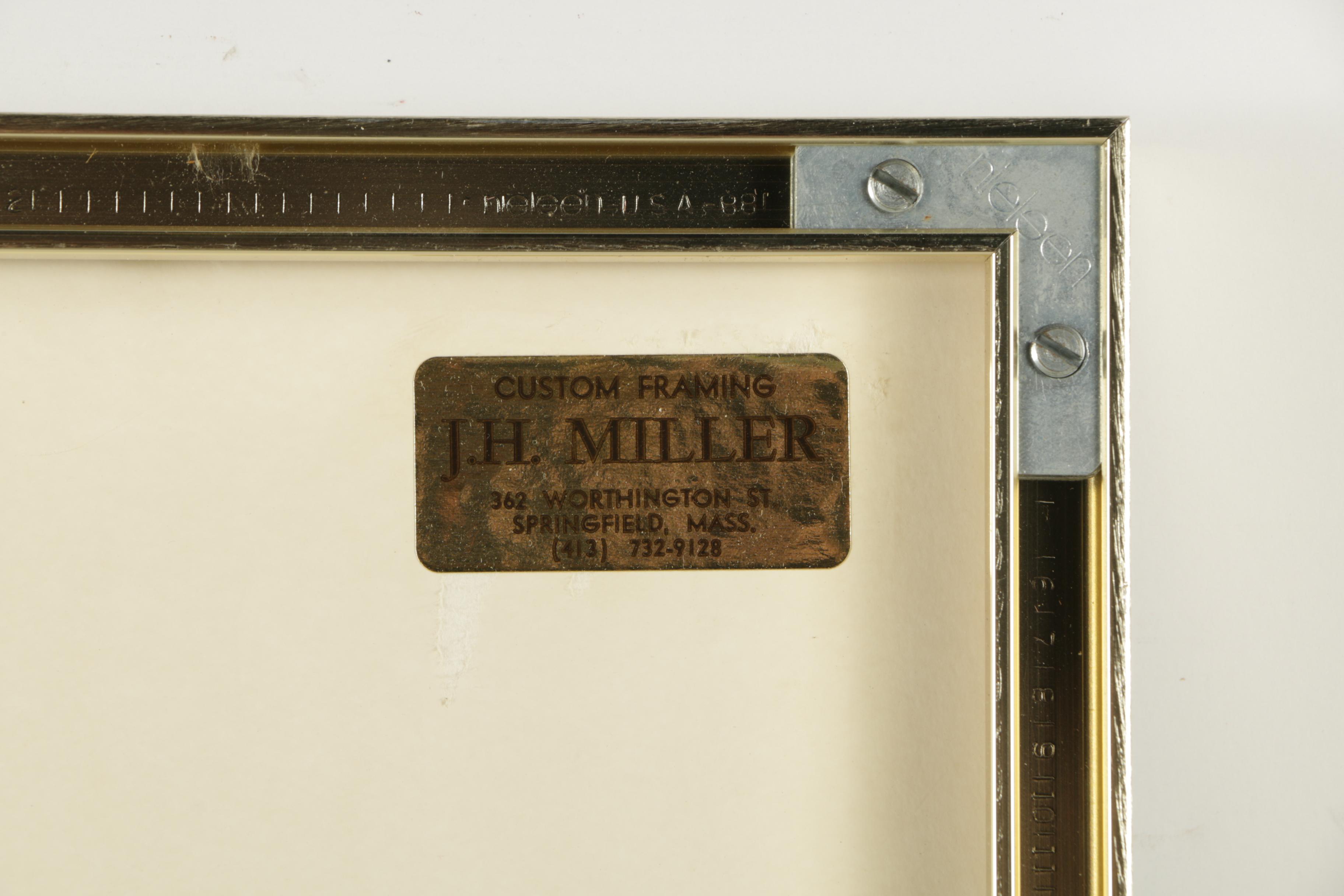 Lithographic Poster "Shipwrecks of Boston Harbor"