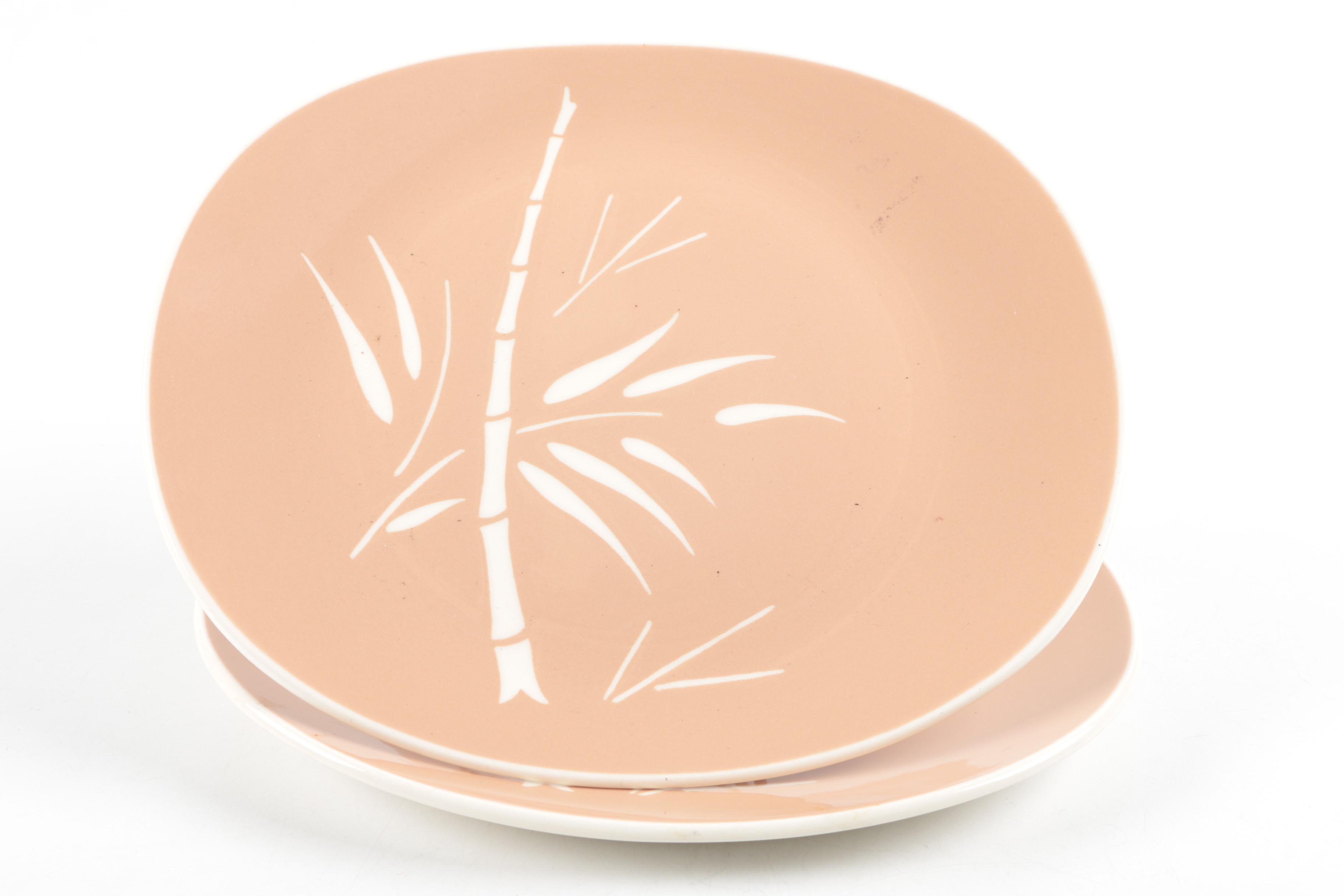 Vintage Harker Pink Cocoa Ironstone "Bamboo"