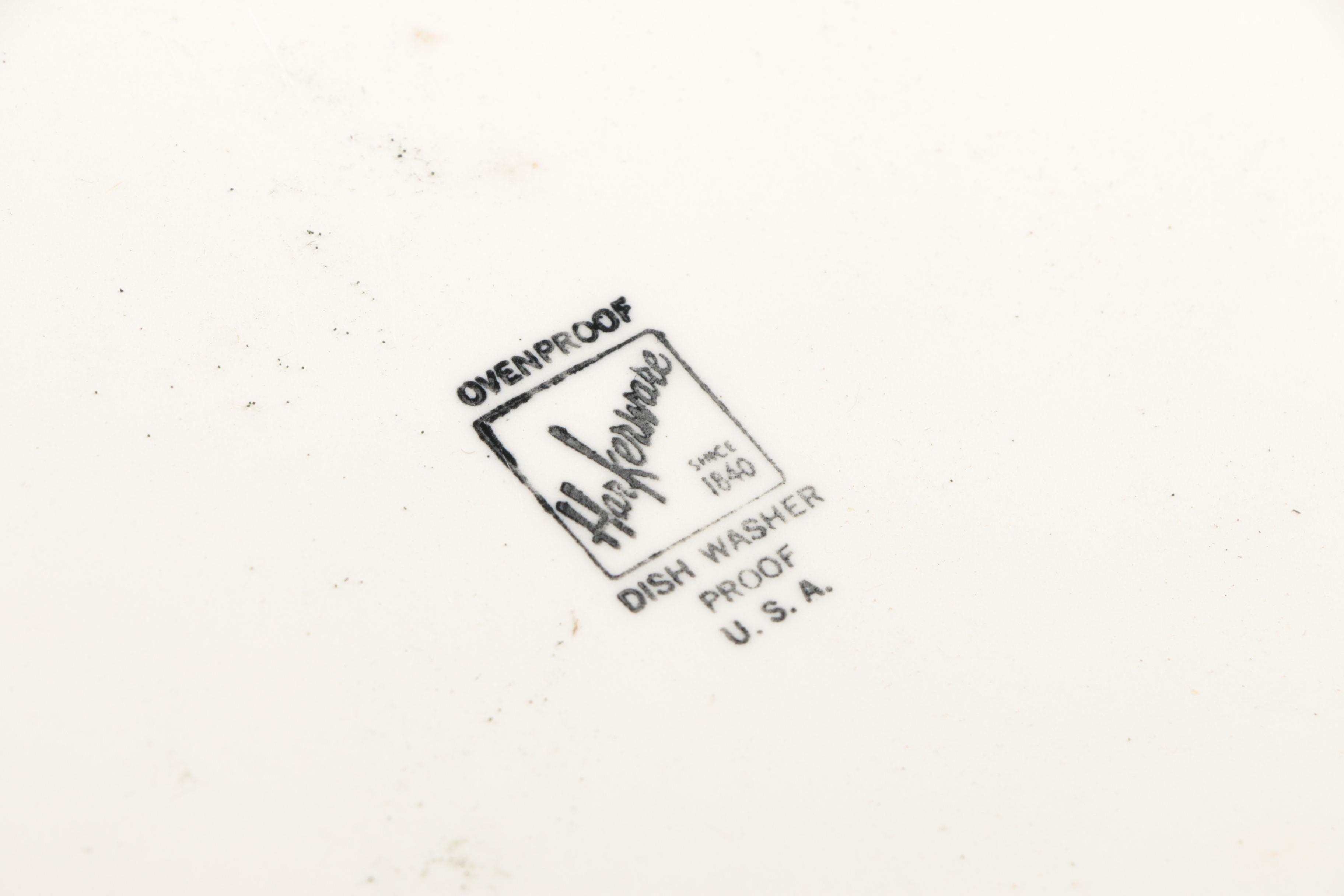 Vintage Harker Pink Cocoa Ironstone "Bamboo"