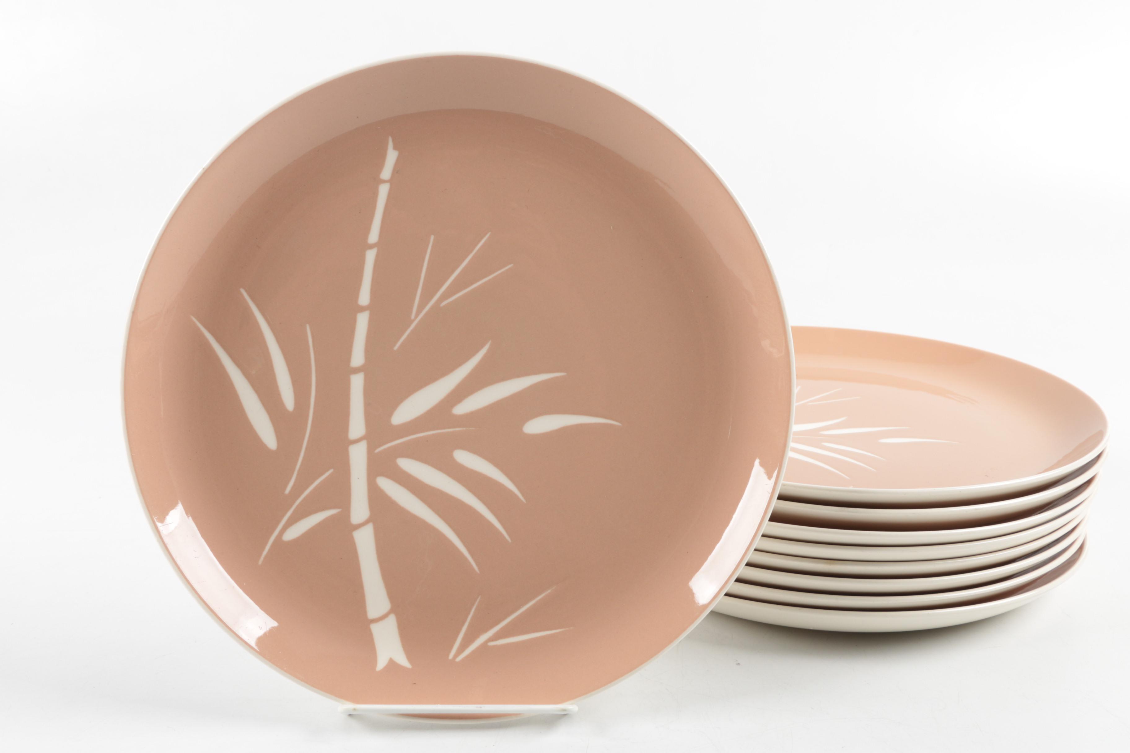 Vintage Harker Pink Cocoa Ironstone "Bamboo"