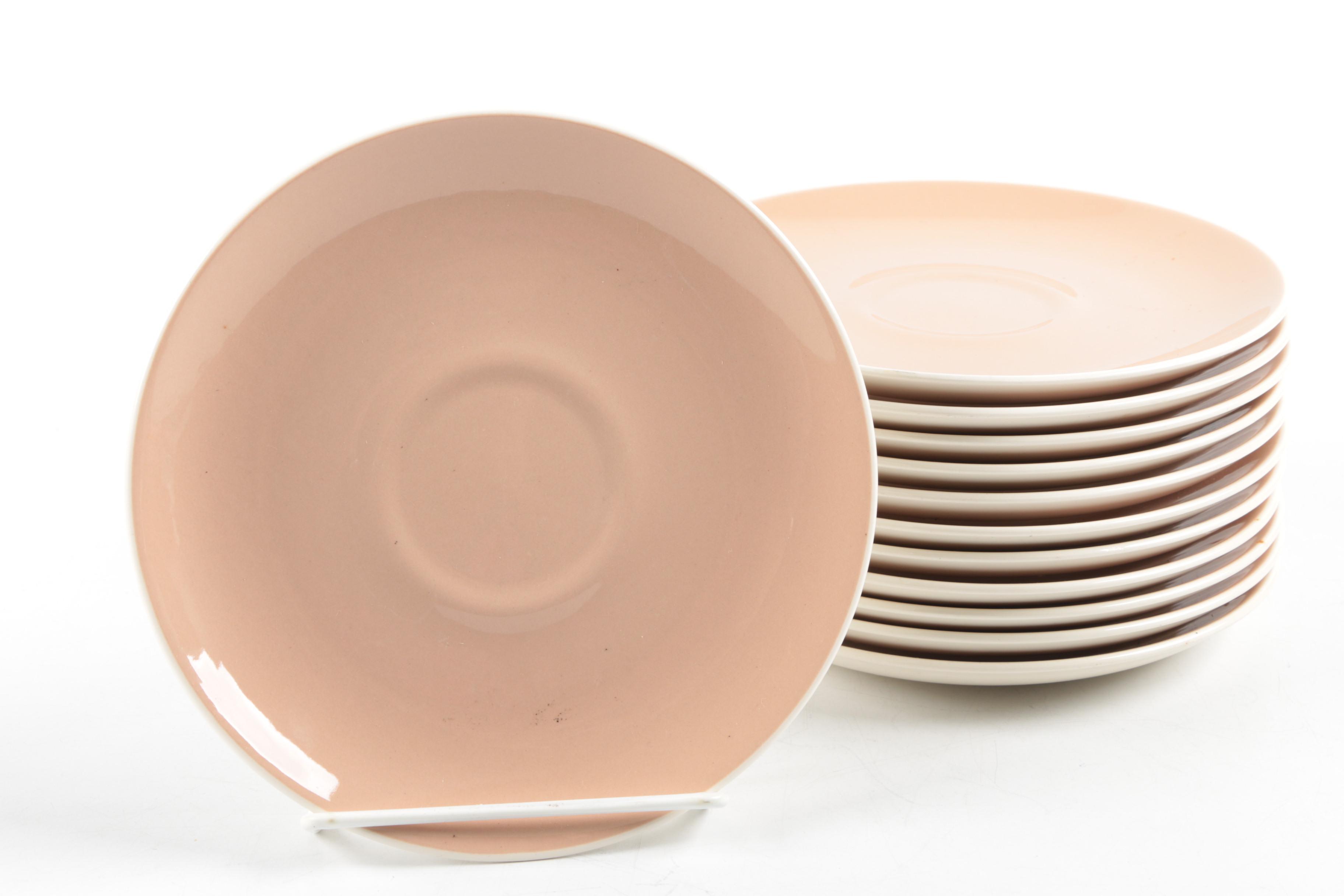 Vintage Harker Pink Cocoa Ironstone "Bamboo"