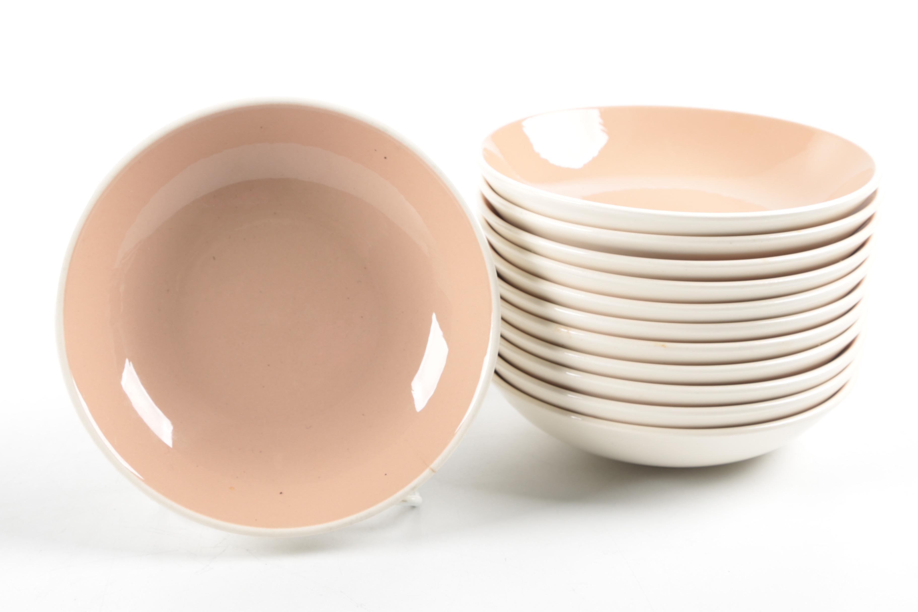 Vintage Harker Pink Cocoa Ironstone "Bamboo"