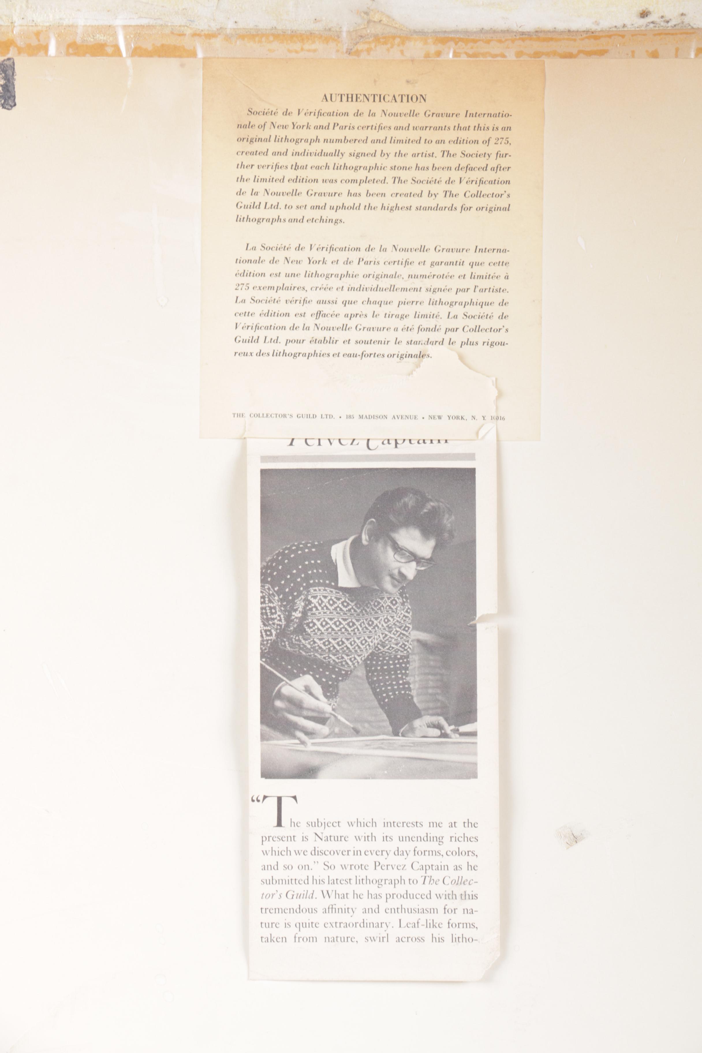 Pervez Captain Limited Edition Lithograph on Paper