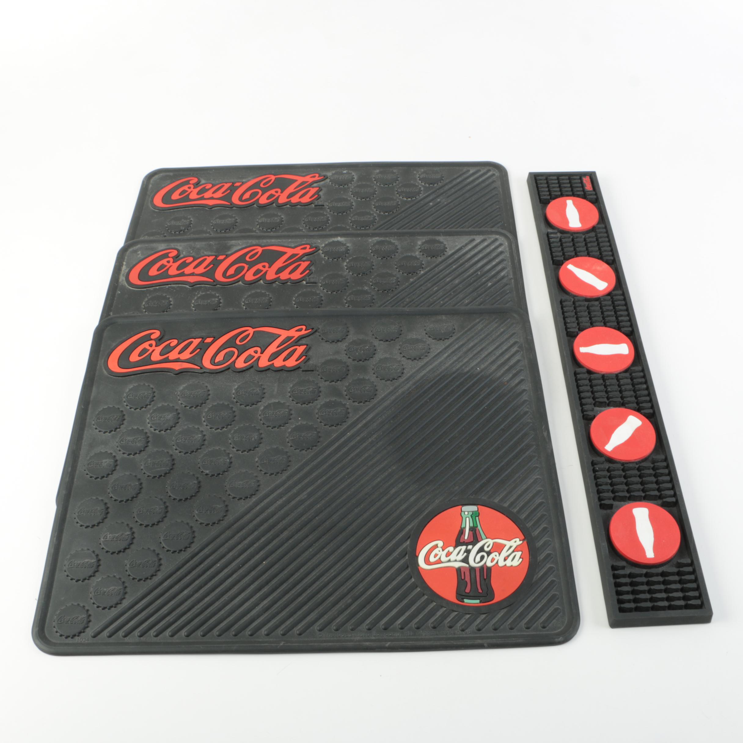 Coca-Cola Black Rubber Mats