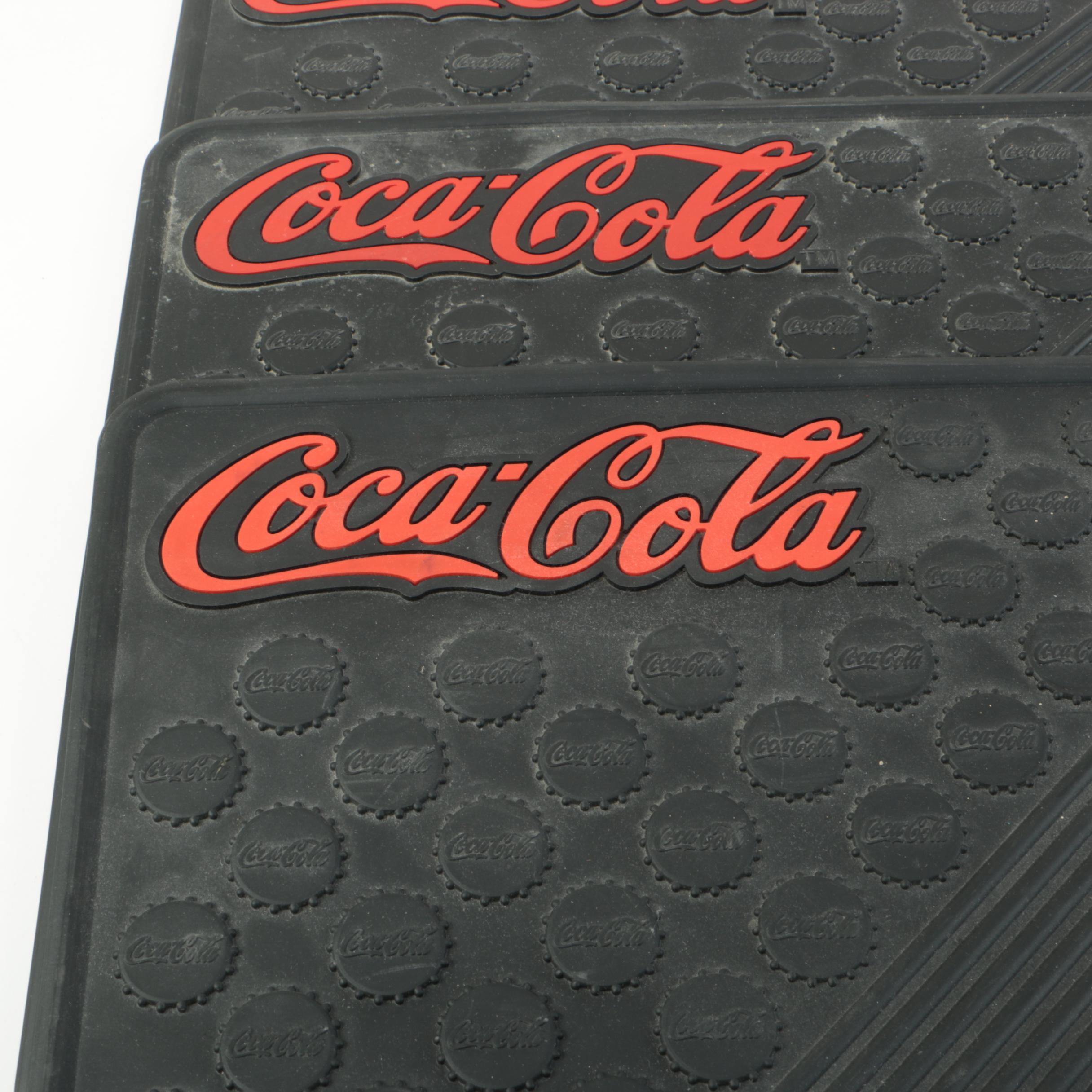 Coca-Cola Black Rubber Mats