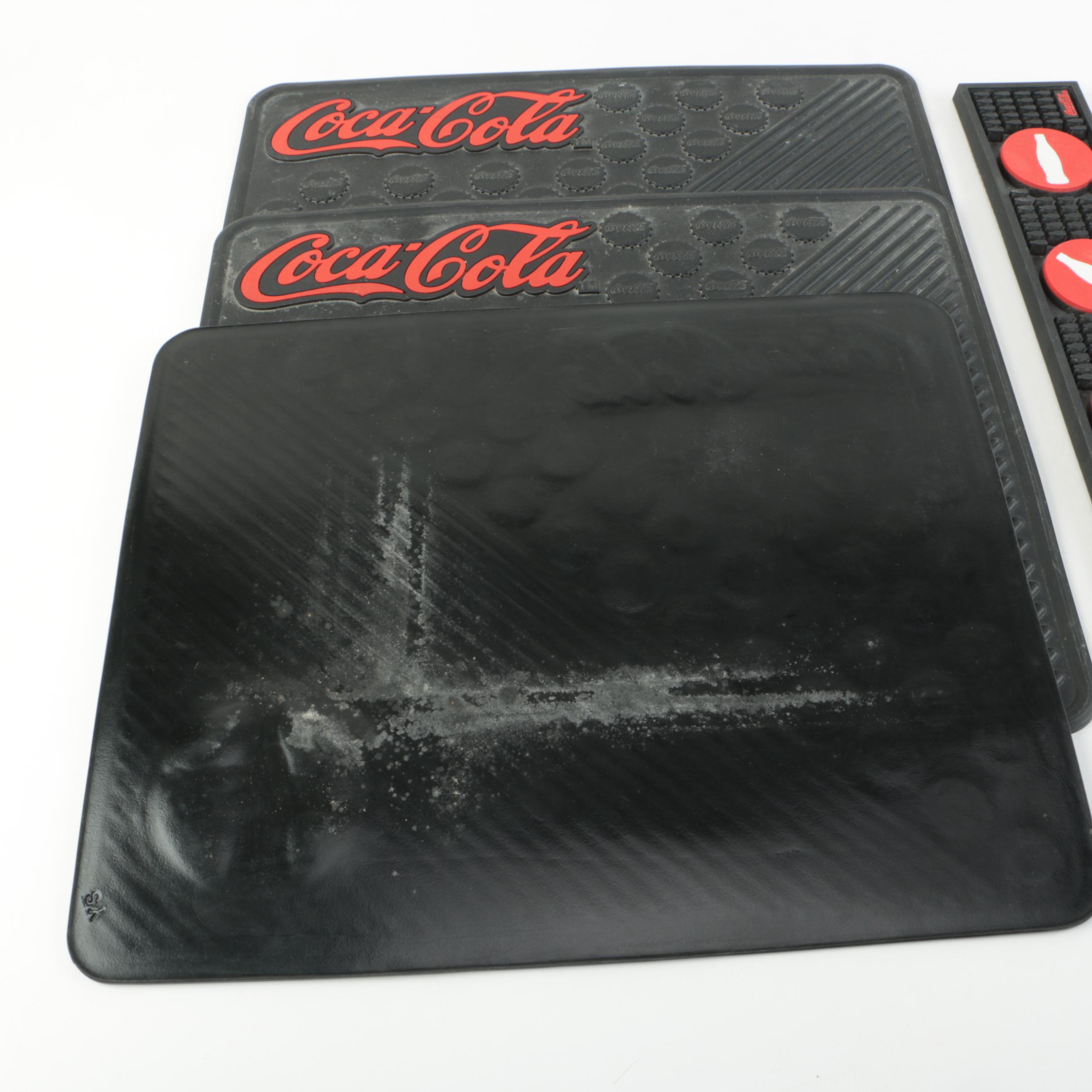 Coca-Cola Black Rubber Mats
