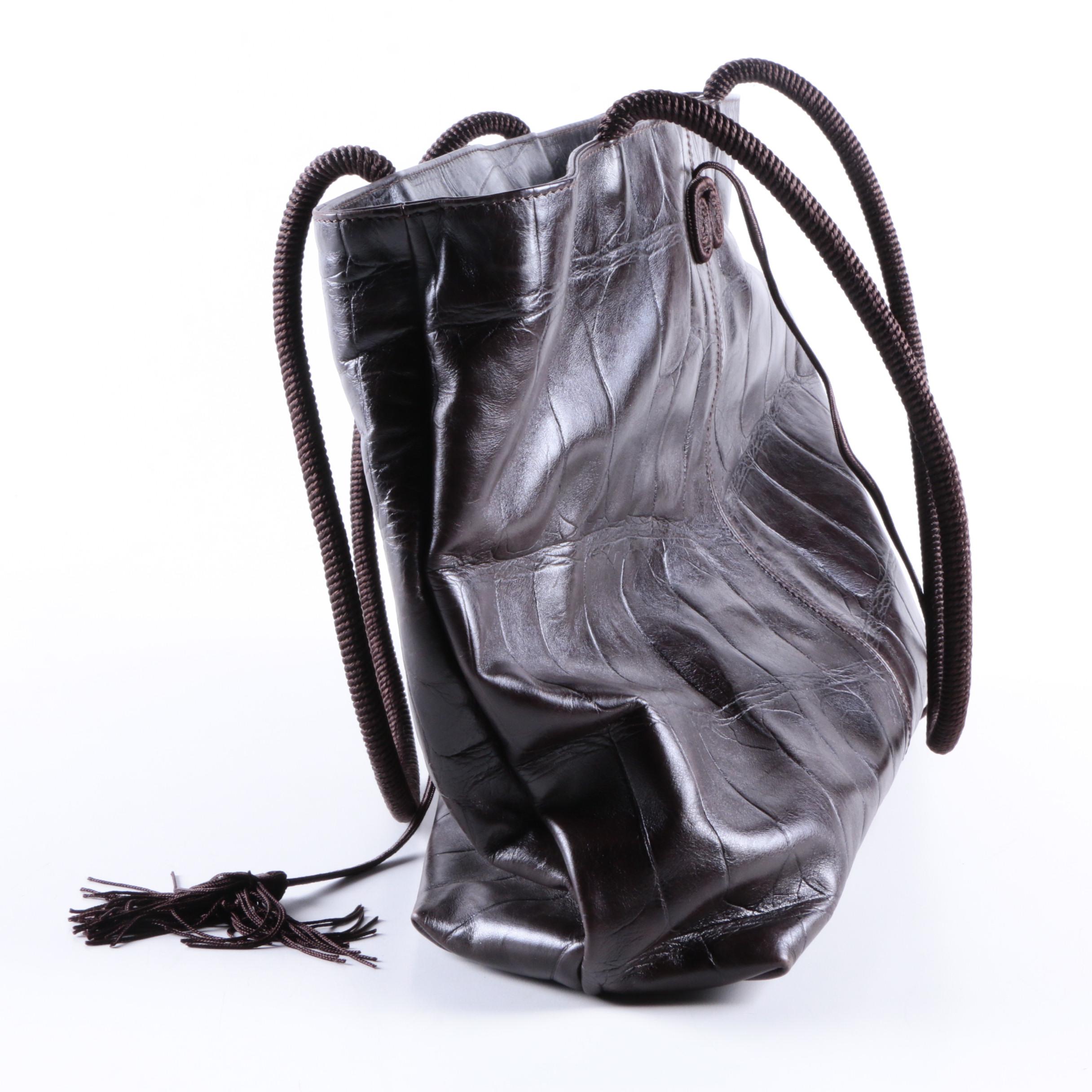 Falor Le Borse Alligator Embossed Bag