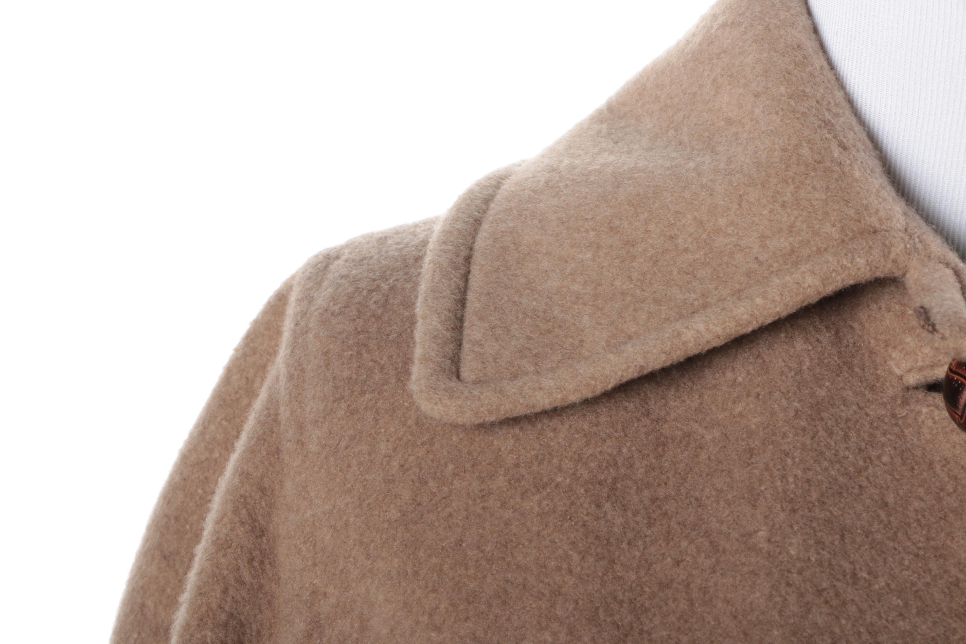 Women's Vintage Lou Fritzel Tan Cashmere Overcoat