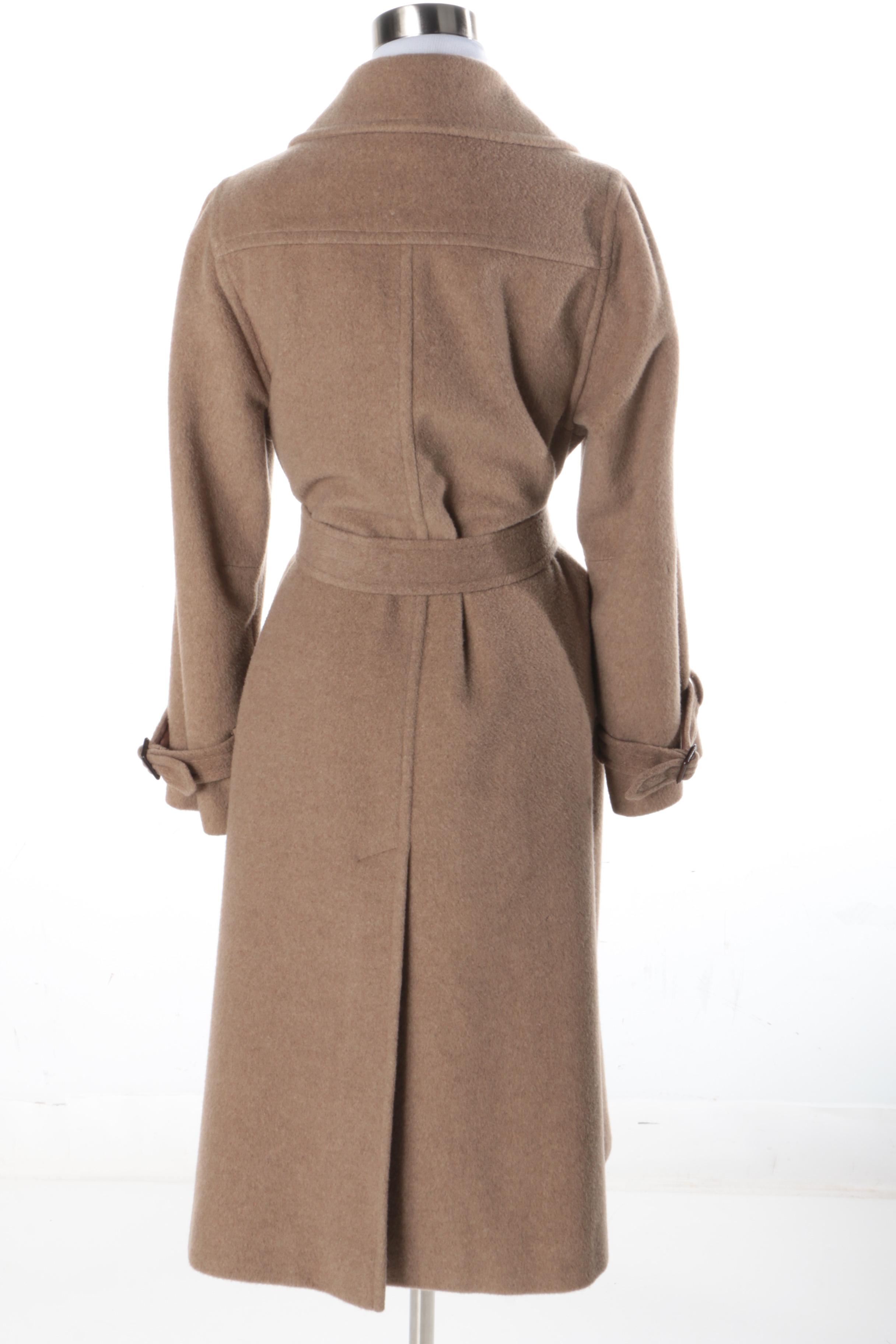 Women's Vintage Lou Fritzel Tan Cashmere Overcoat