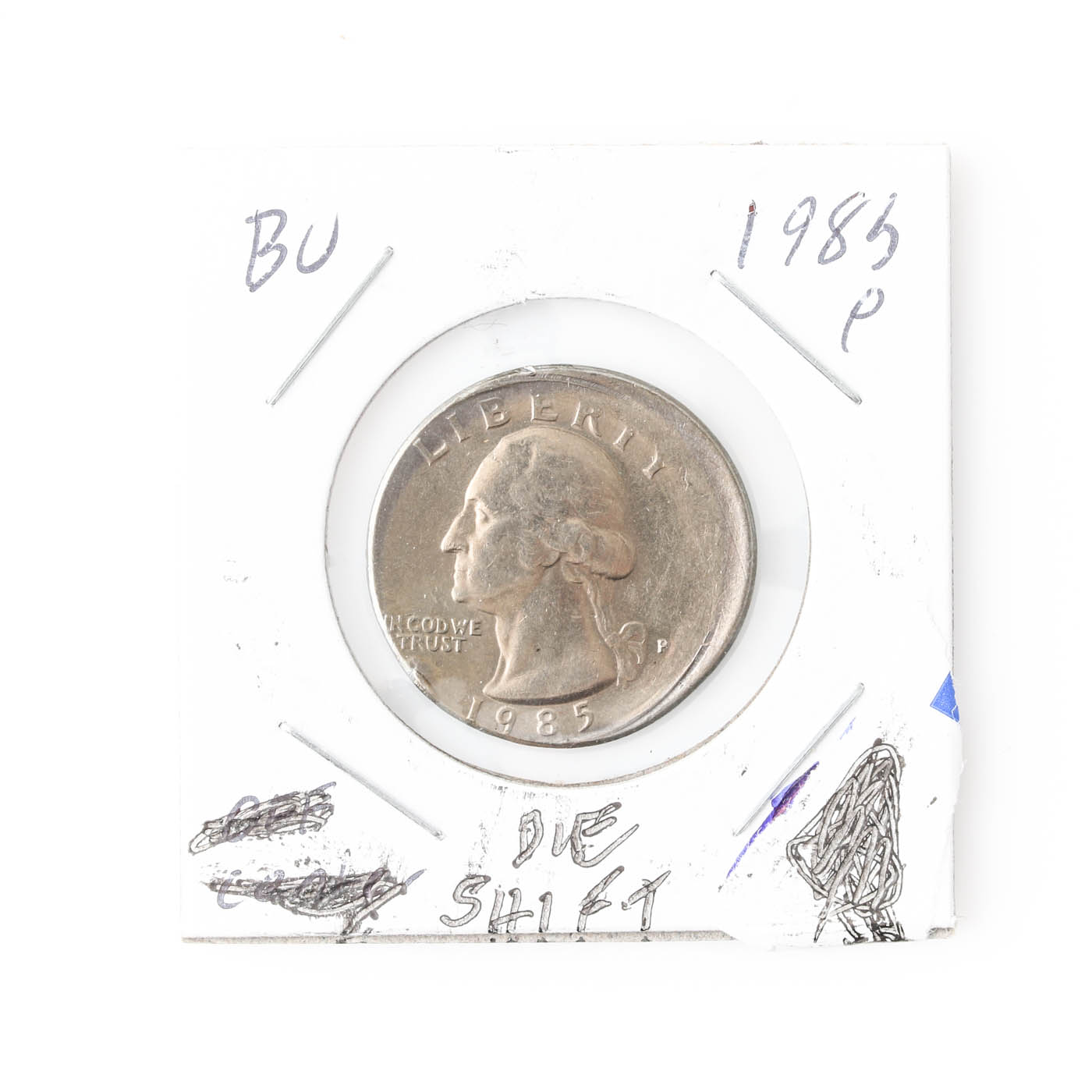 Mint Error 1985 George Washington Quarter