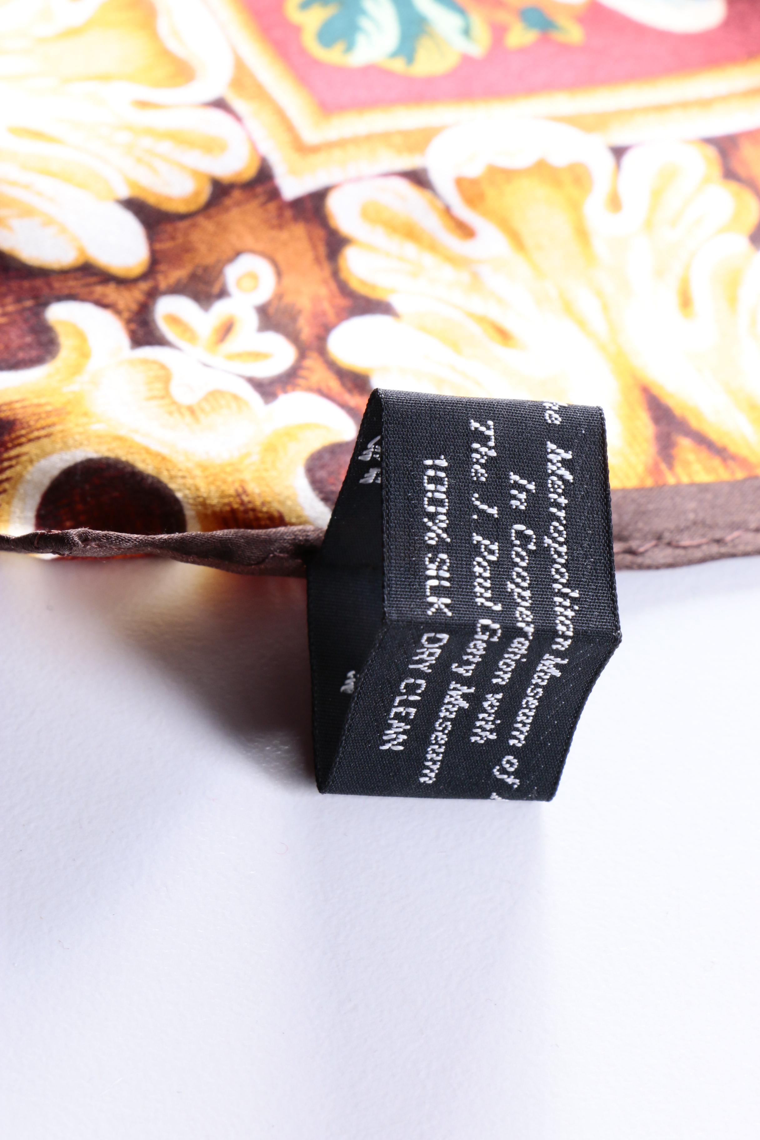 The Metropolitan Museum of Art Floral Print Silk Scarf