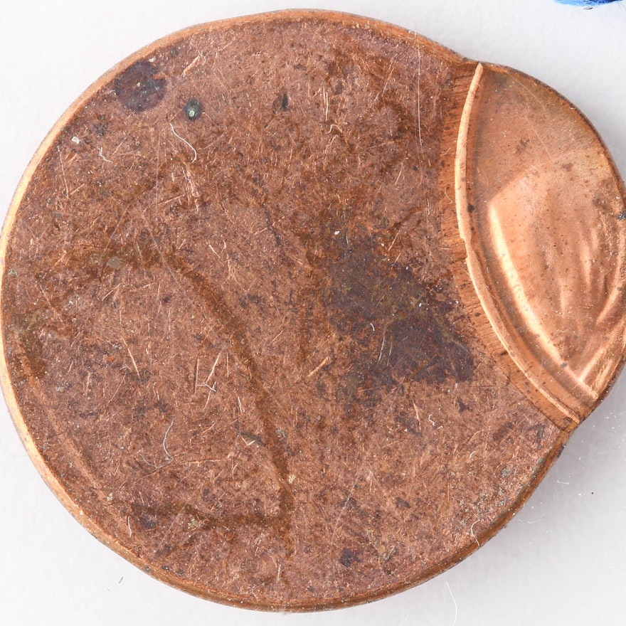 Mint Error Off Center Lincoln Cent