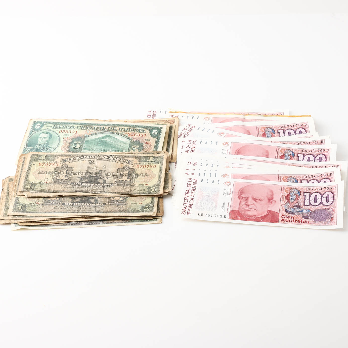 Group of 77 Foreign Currency Notes